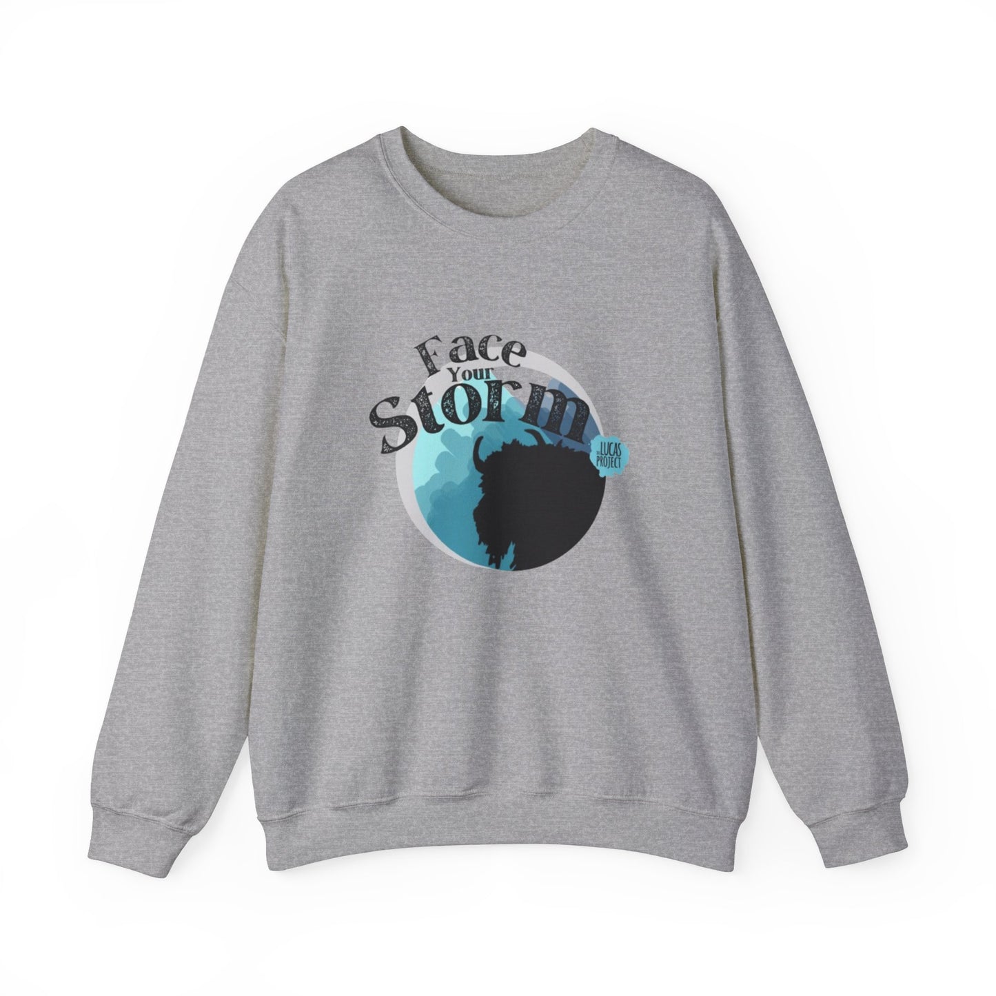 #FaceYourStorm Unisex Heavy Blend™ Crewneck Sweatshirt