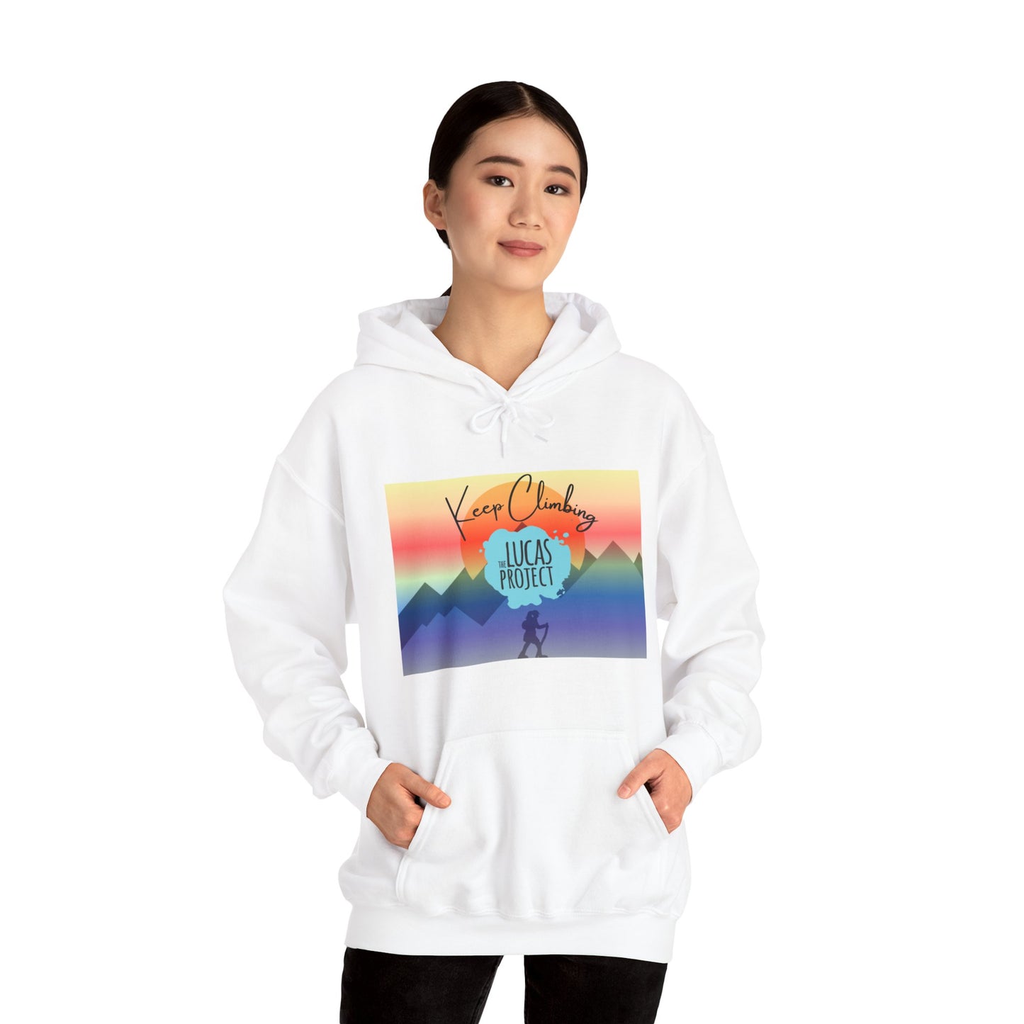 "Keep Climbing" Unisex Heavy Blend™ Hooded Sweatshirt