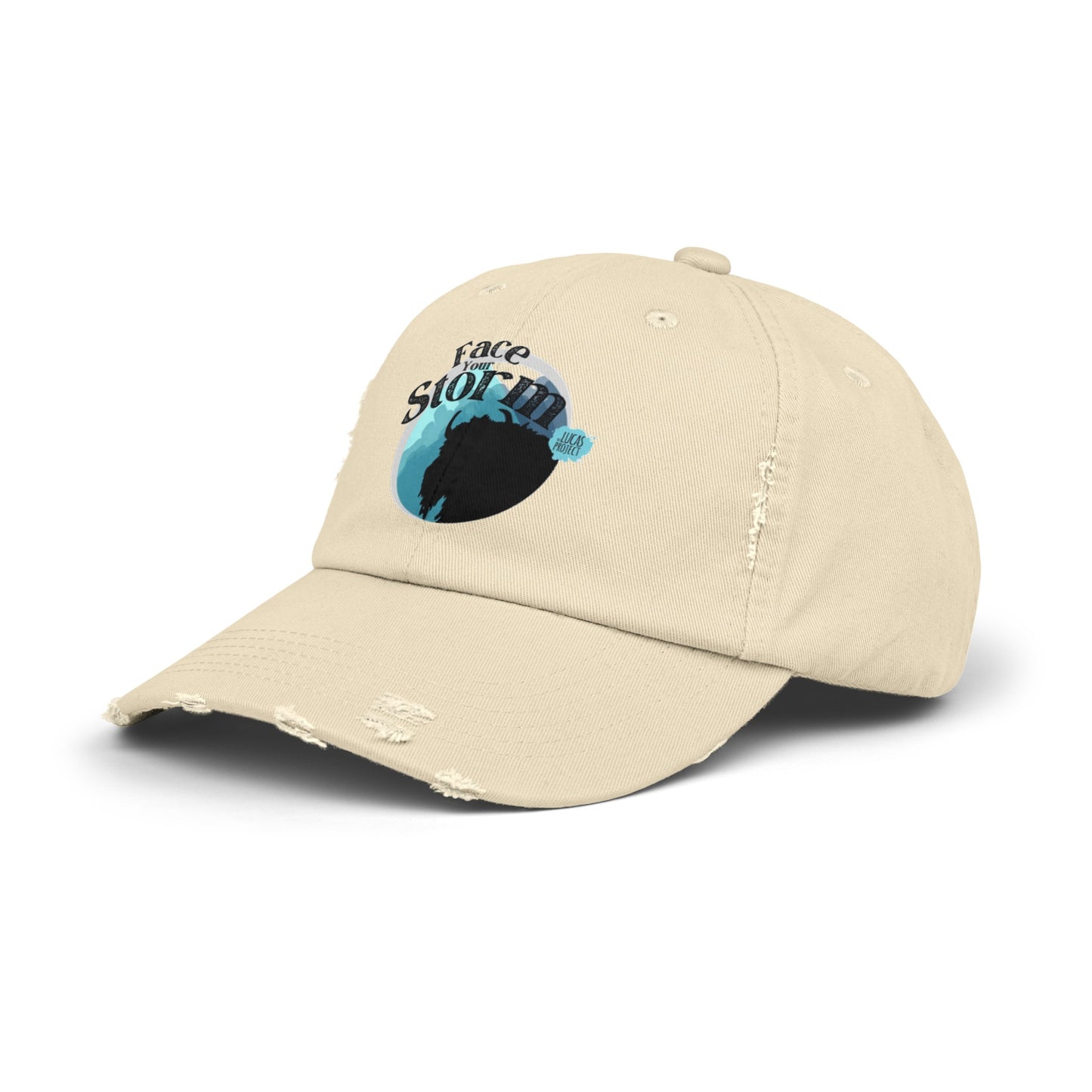 #FaceYourStorm Unisex Distressed Cap