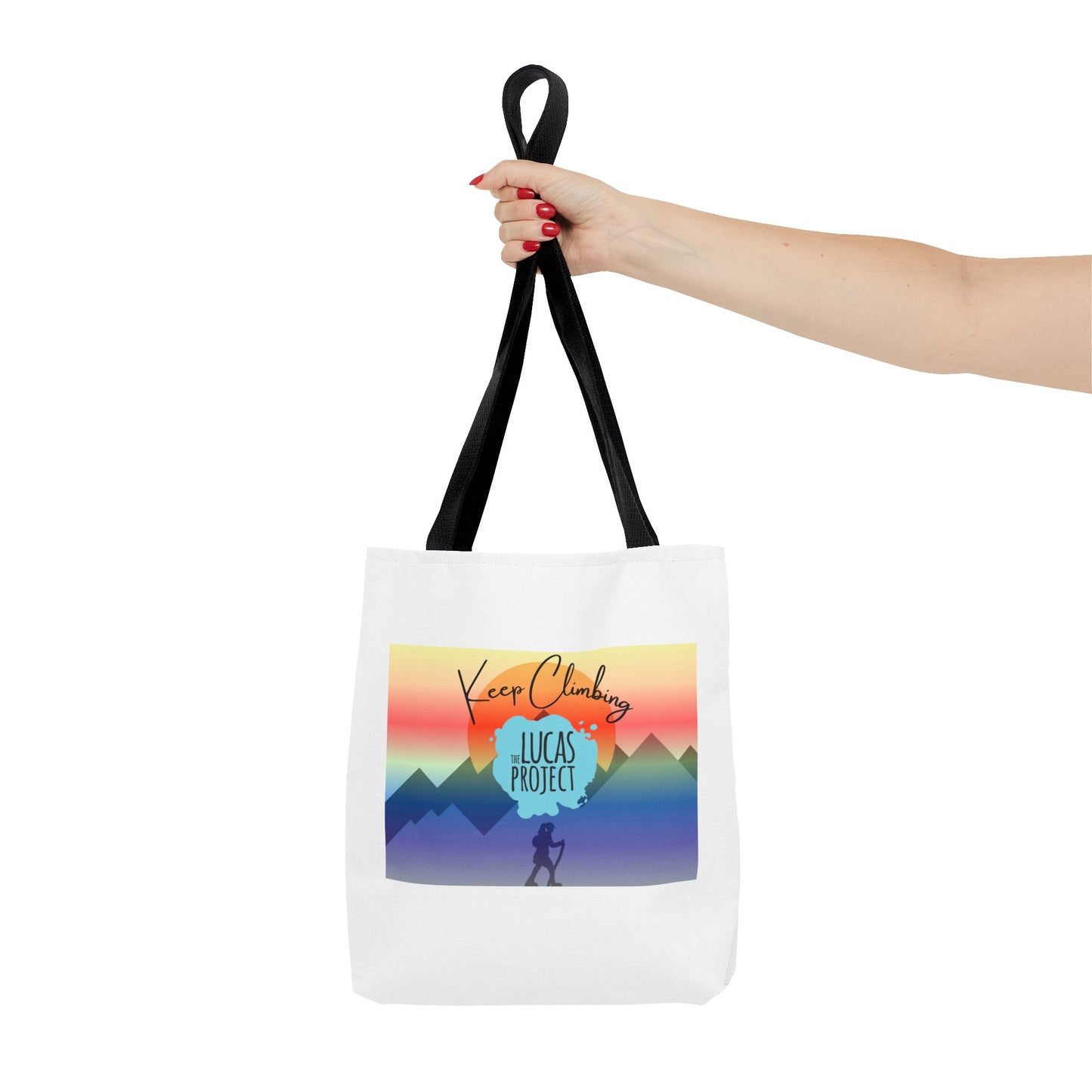 "Keep Climbing" Tote Bag (AOP)