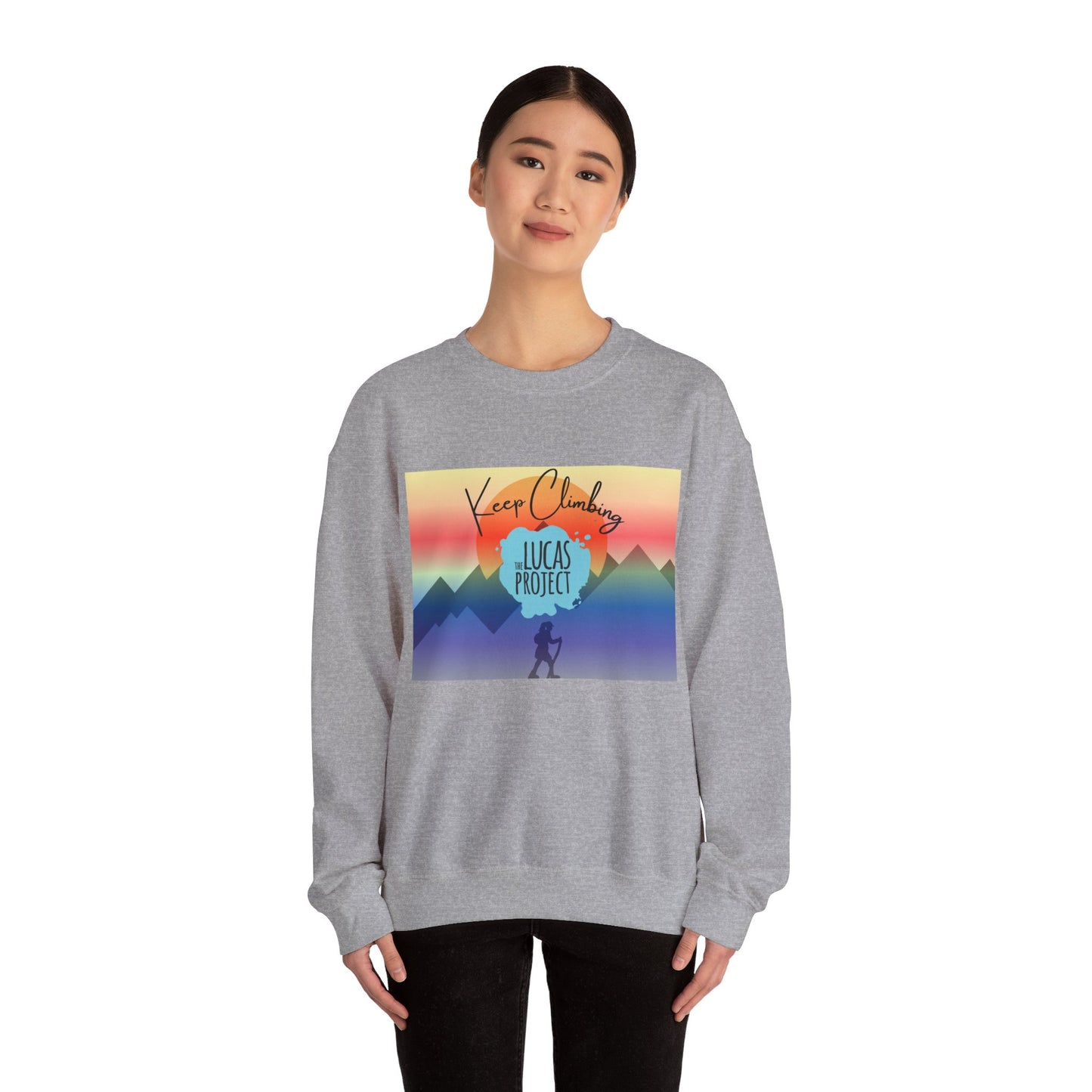 "Keep Climbing" Unisex Heavy Blend™ Crewneck Sweatshirt