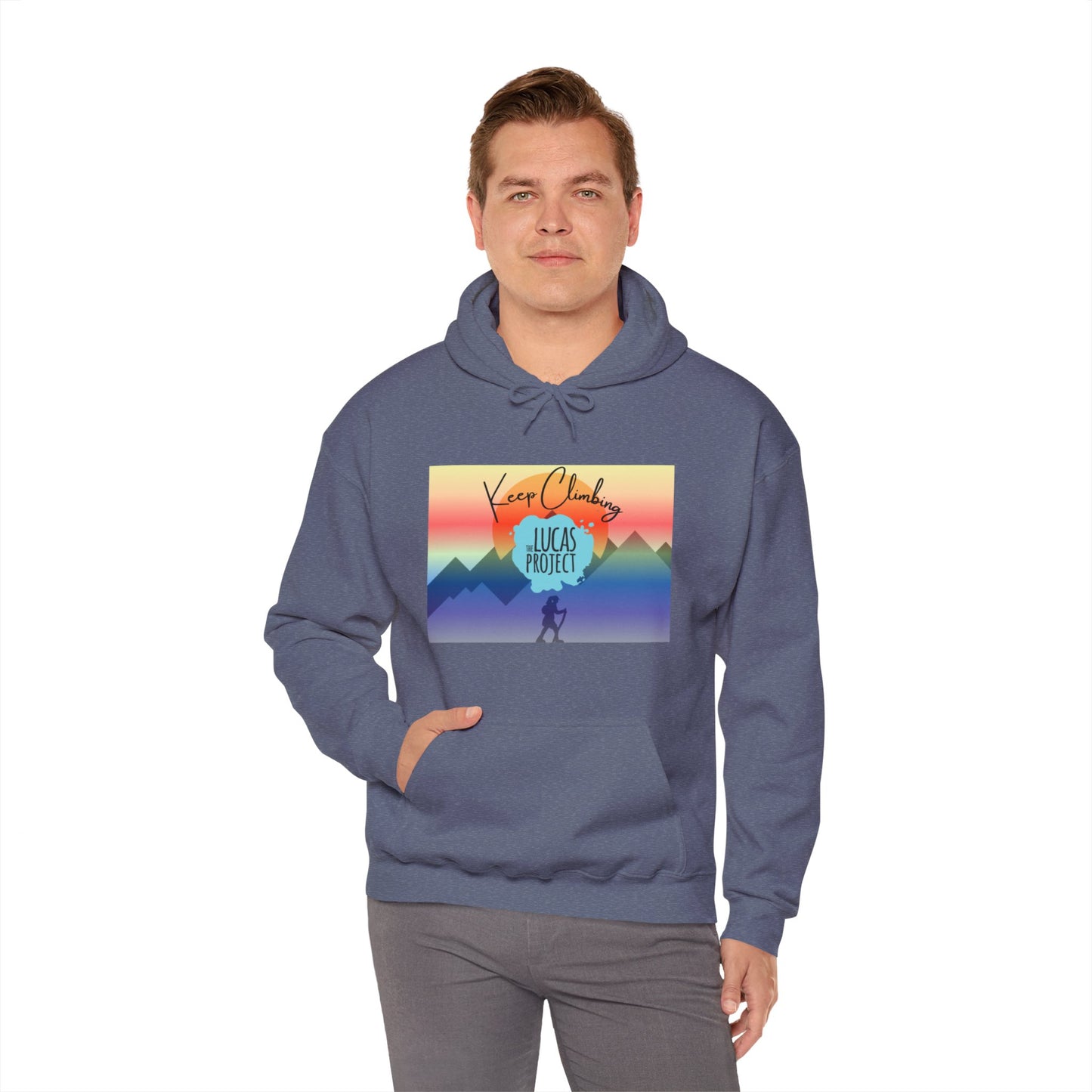 "Keep Climbing" Unisex Heavy Blend™ Hooded Sweatshirt