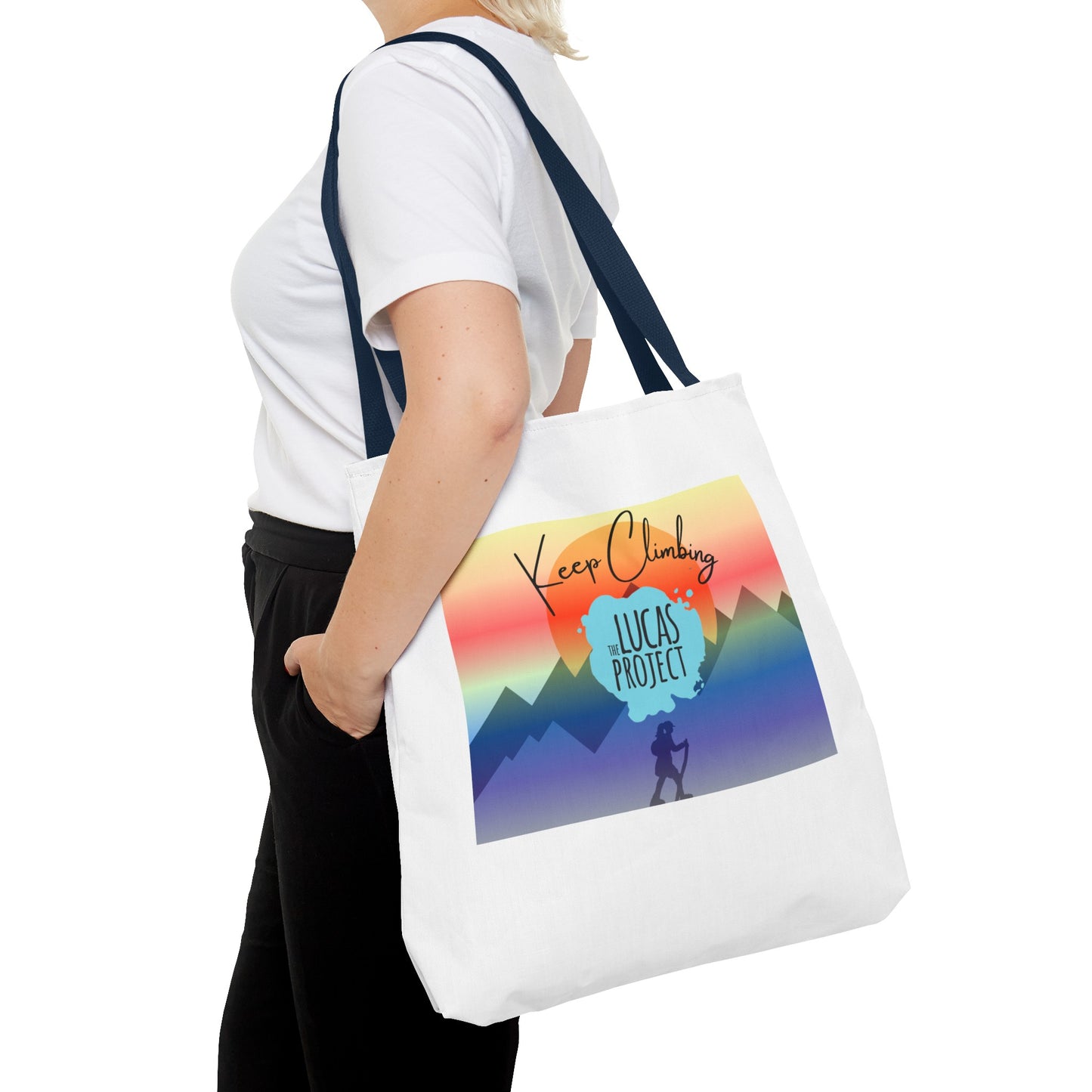 "Keep Climbing" Tote Bag (AOP)