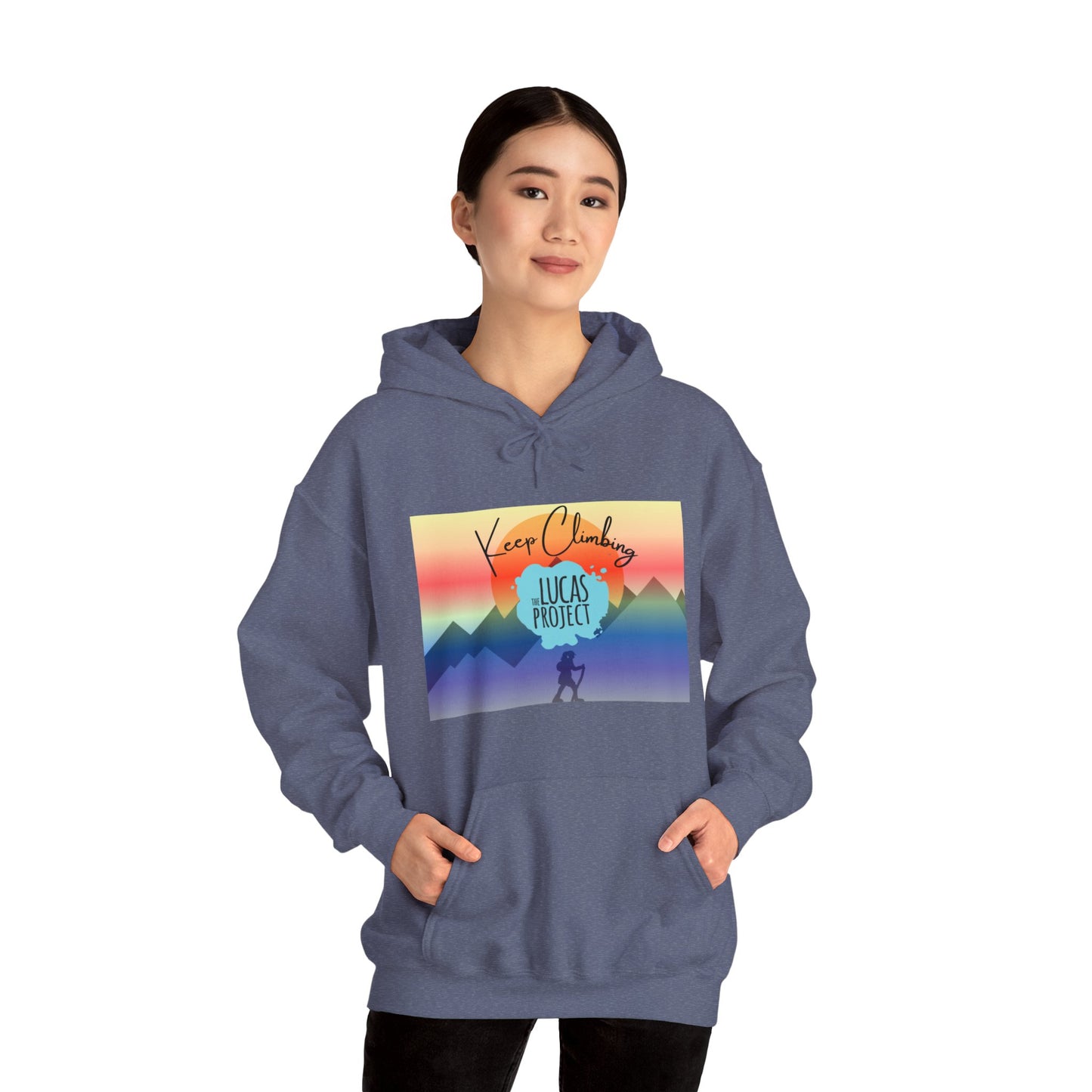 "Keep Climbing" Unisex Heavy Blend™ Hooded Sweatshirt