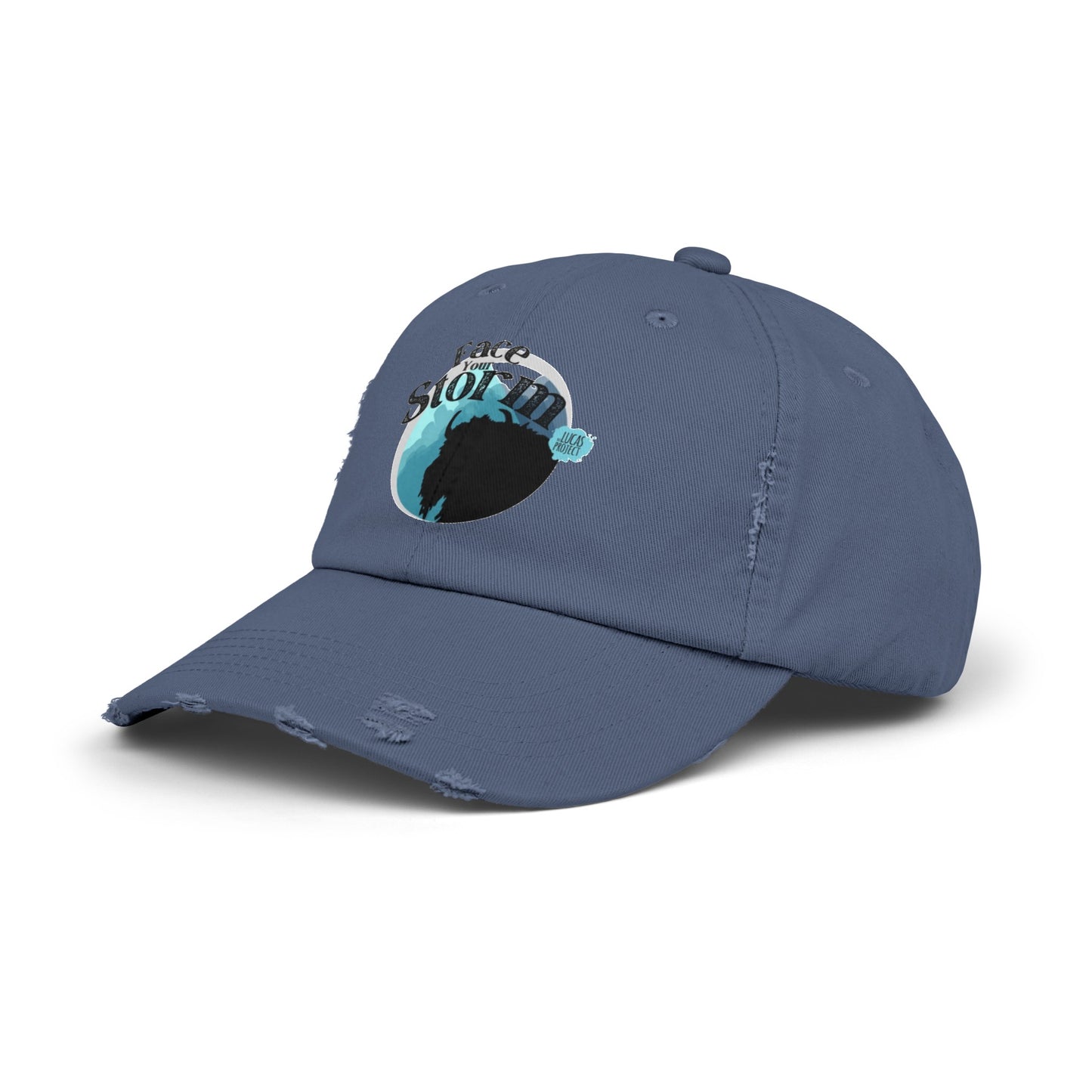 #FaceYourStorm Unisex Distressed Cap