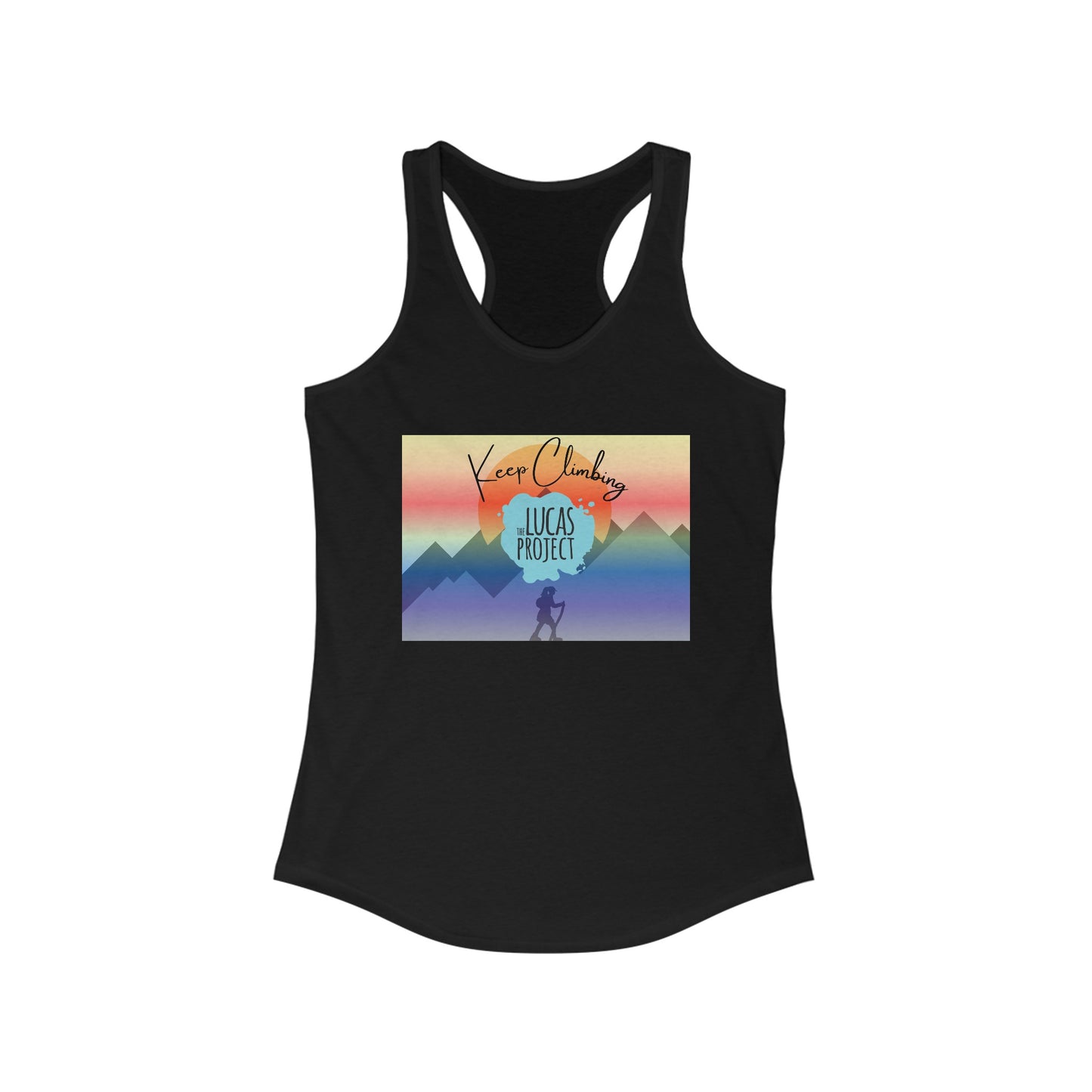 "Keep Climbing" Women's Ideal Racerback Tank