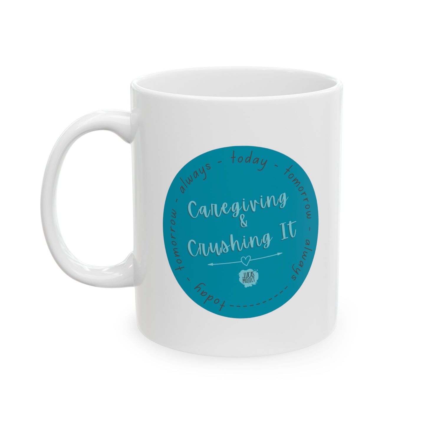 Caregiving and Crushing It Mug, 11oz