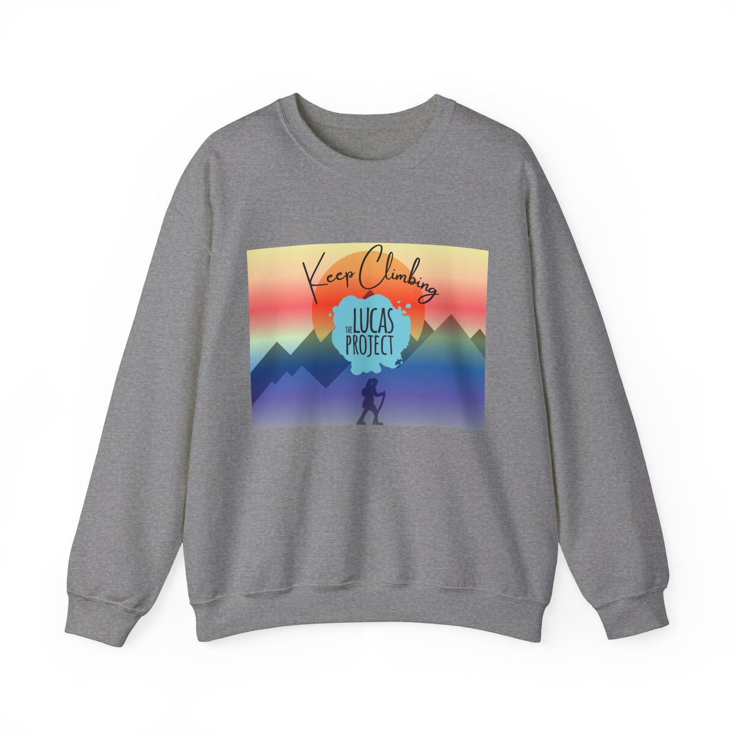 "Keep Climbing" Unisex Heavy Blend™ Crewneck Sweatshirt