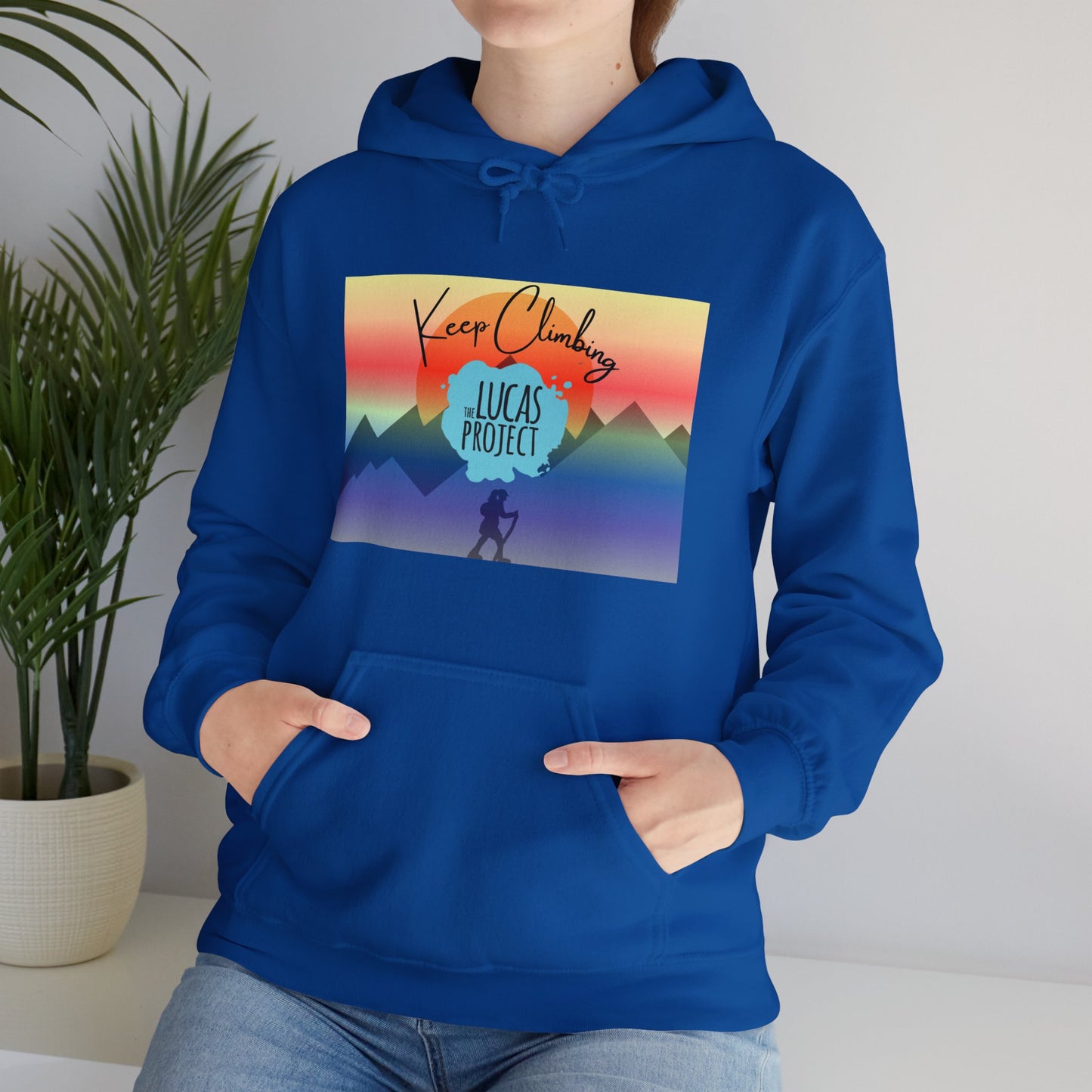 "Keep Climbing" Unisex Heavy Blend™ Hooded Sweatshirt