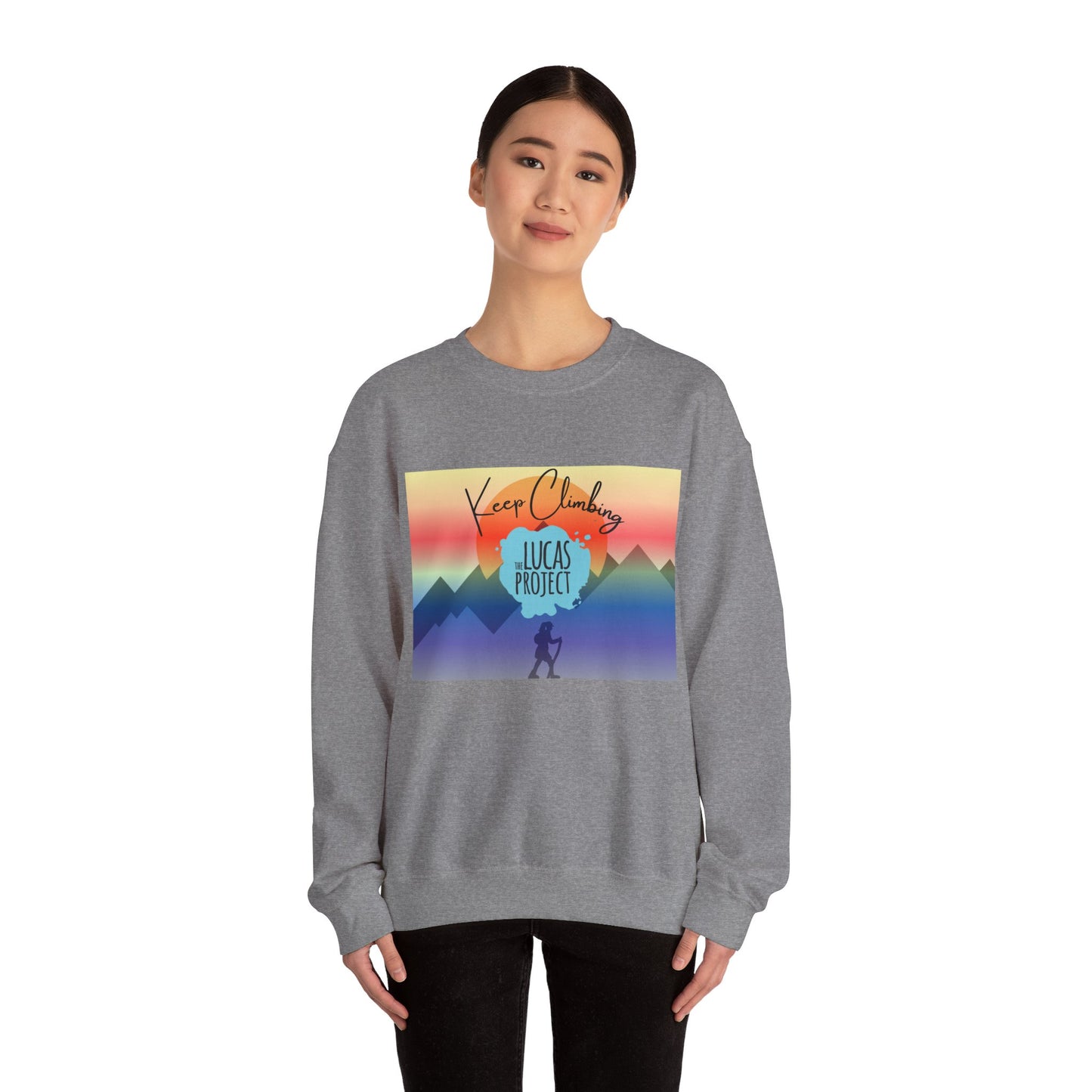 "Keep Climbing" Unisex Heavy Blend™ Crewneck Sweatshirt