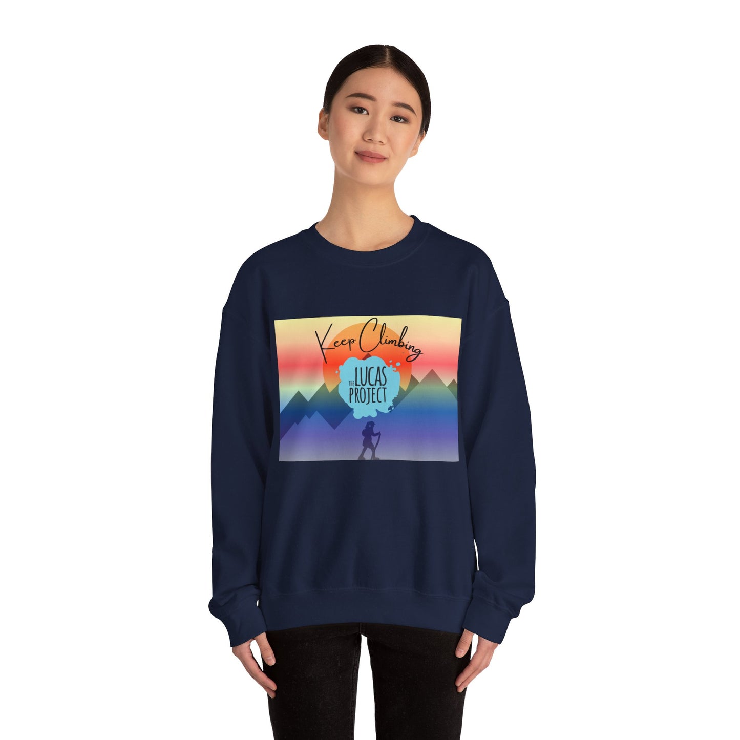 "Keep Climbing" Unisex Heavy Blend™ Crewneck Sweatshirt