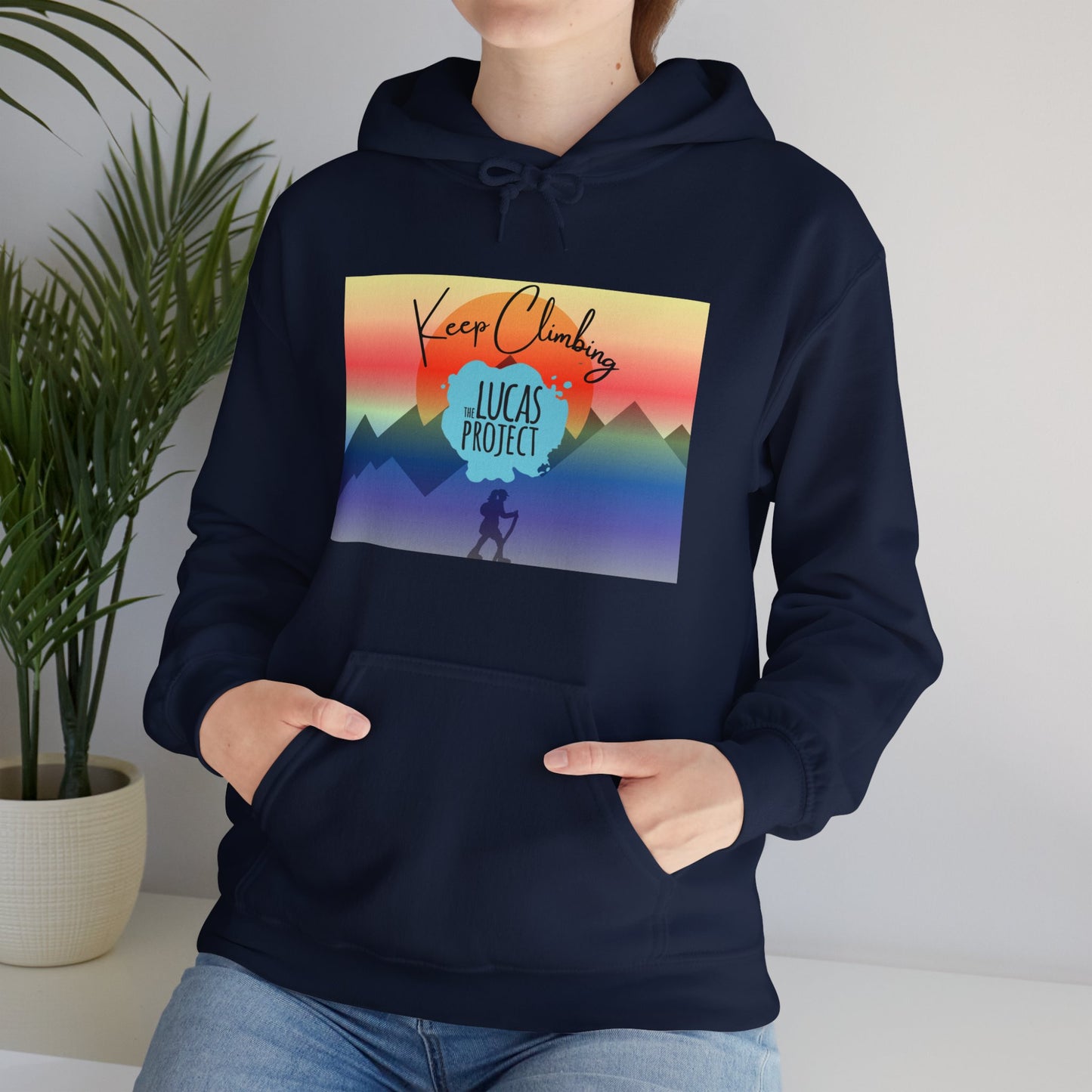 "Keep Climbing" Unisex Heavy Blend™ Hooded Sweatshirt