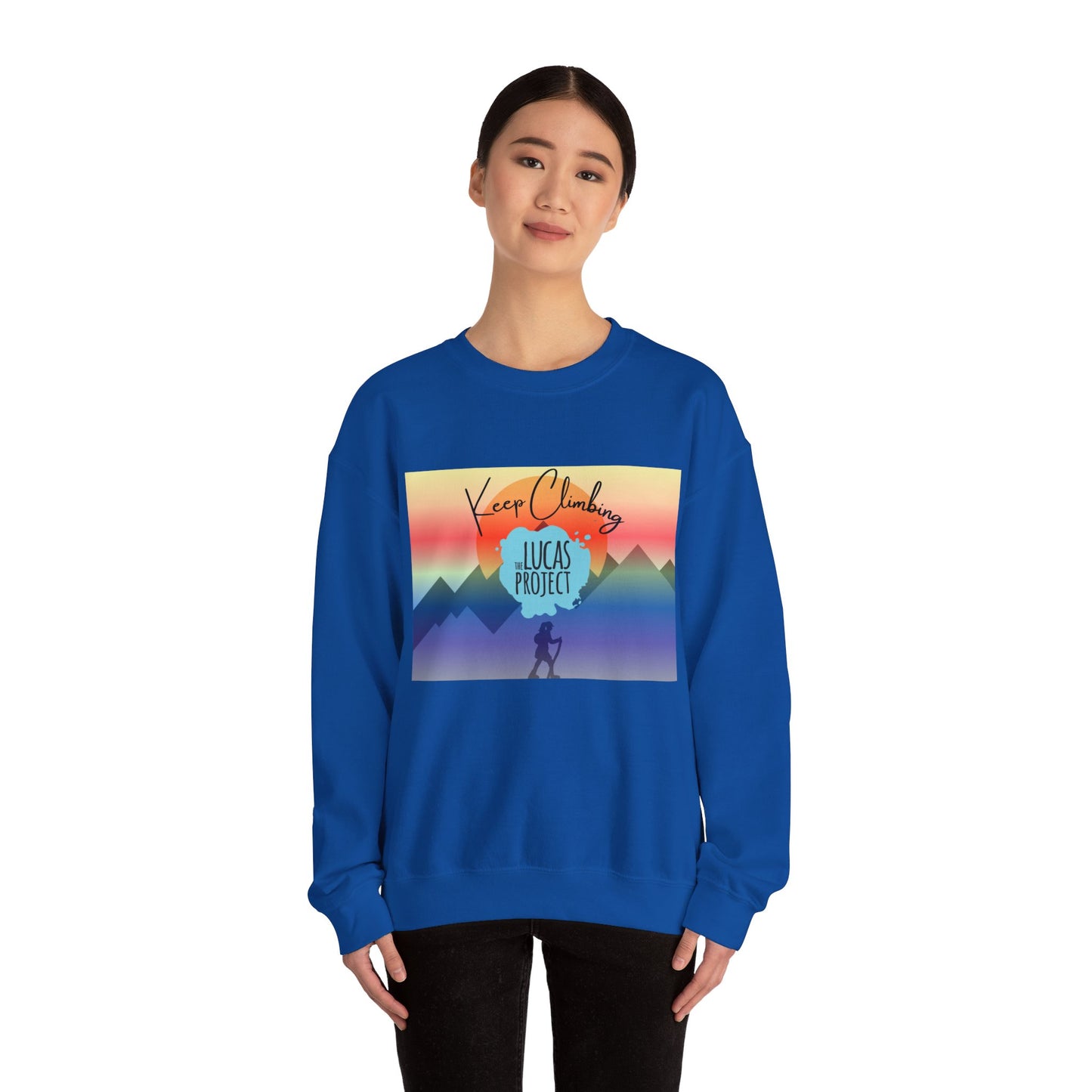 "Keep Climbing" Unisex Heavy Blend™ Crewneck Sweatshirt
