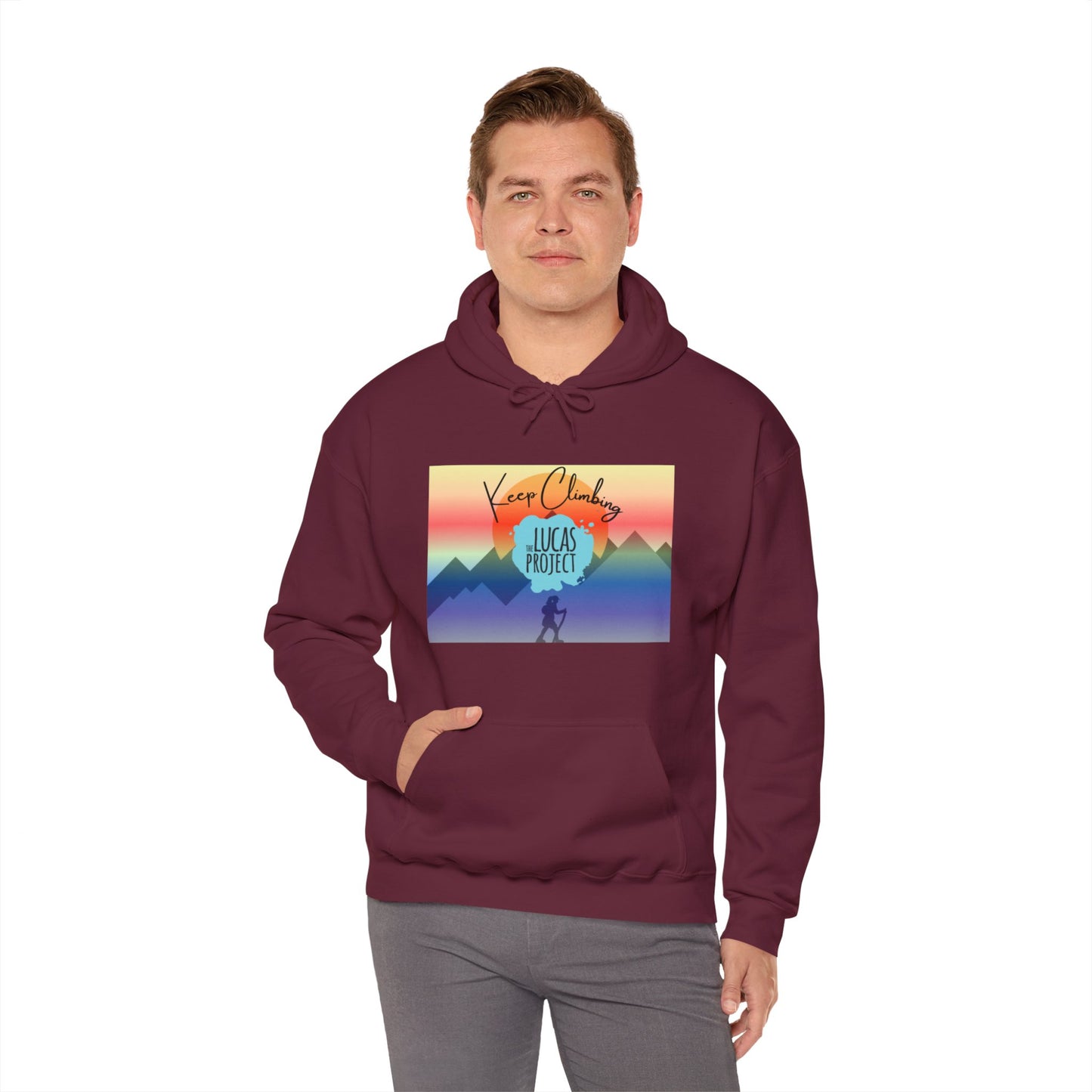 "Keep Climbing" Unisex Heavy Blend™ Hooded Sweatshirt