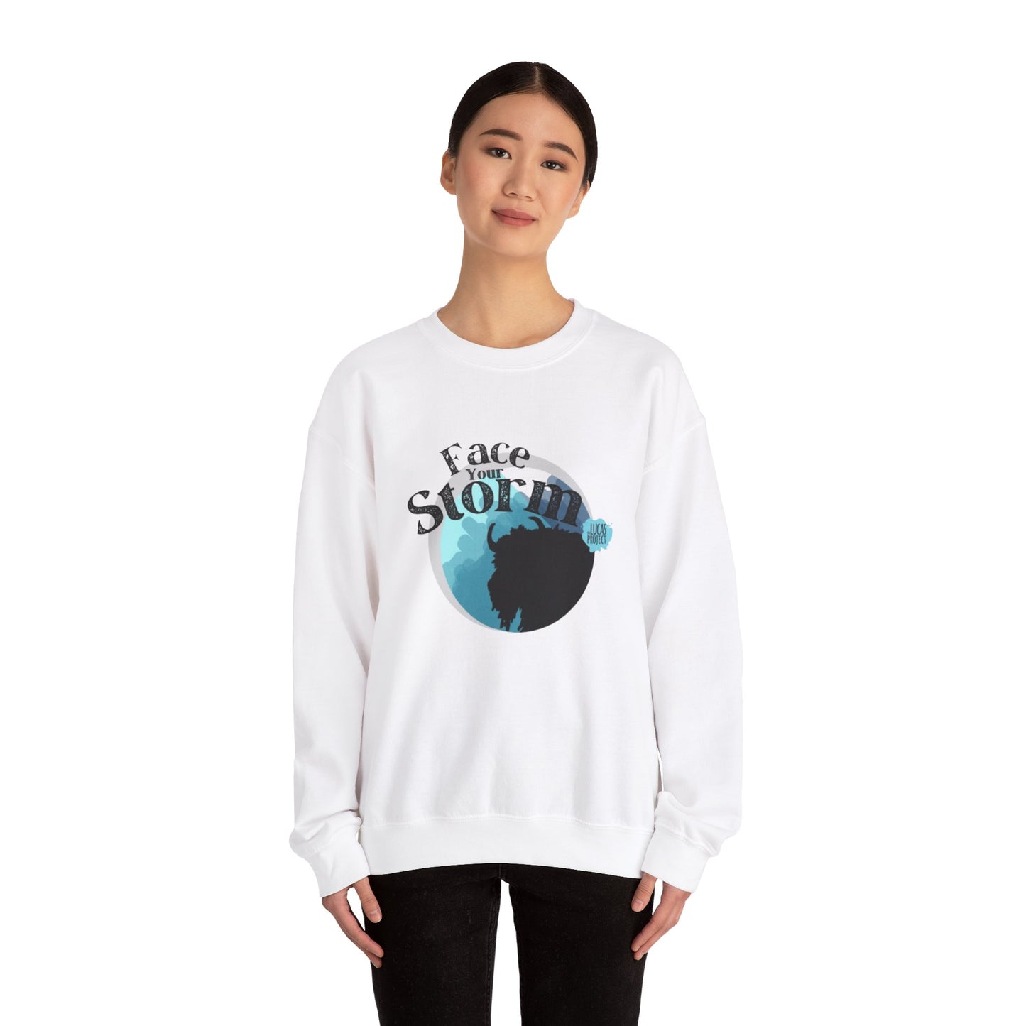 #FaceYourStorm Unisex Heavy Blend™ Crewneck Sweatshirt