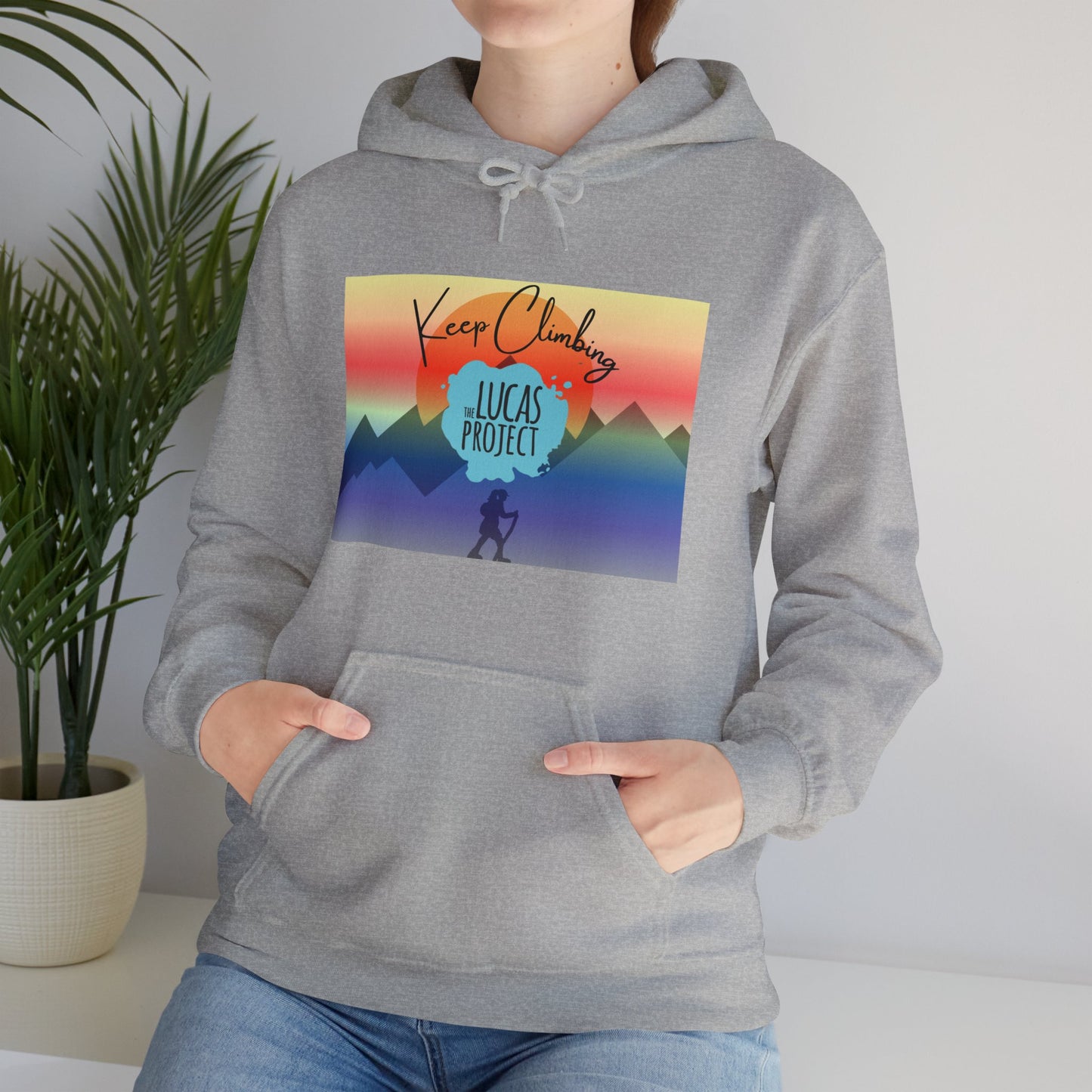"Keep Climbing" Unisex Heavy Blend™ Hooded Sweatshirt