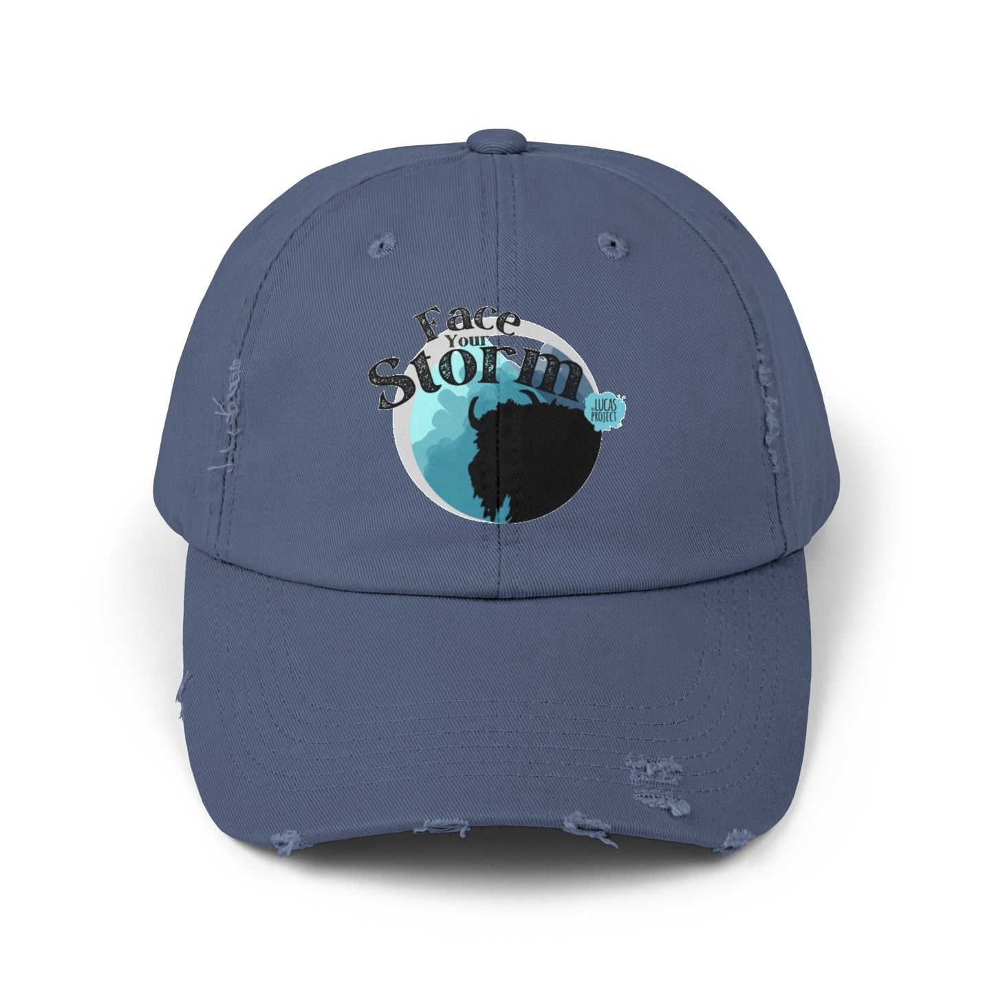 #FaceYourStorm Unisex Distressed Cap