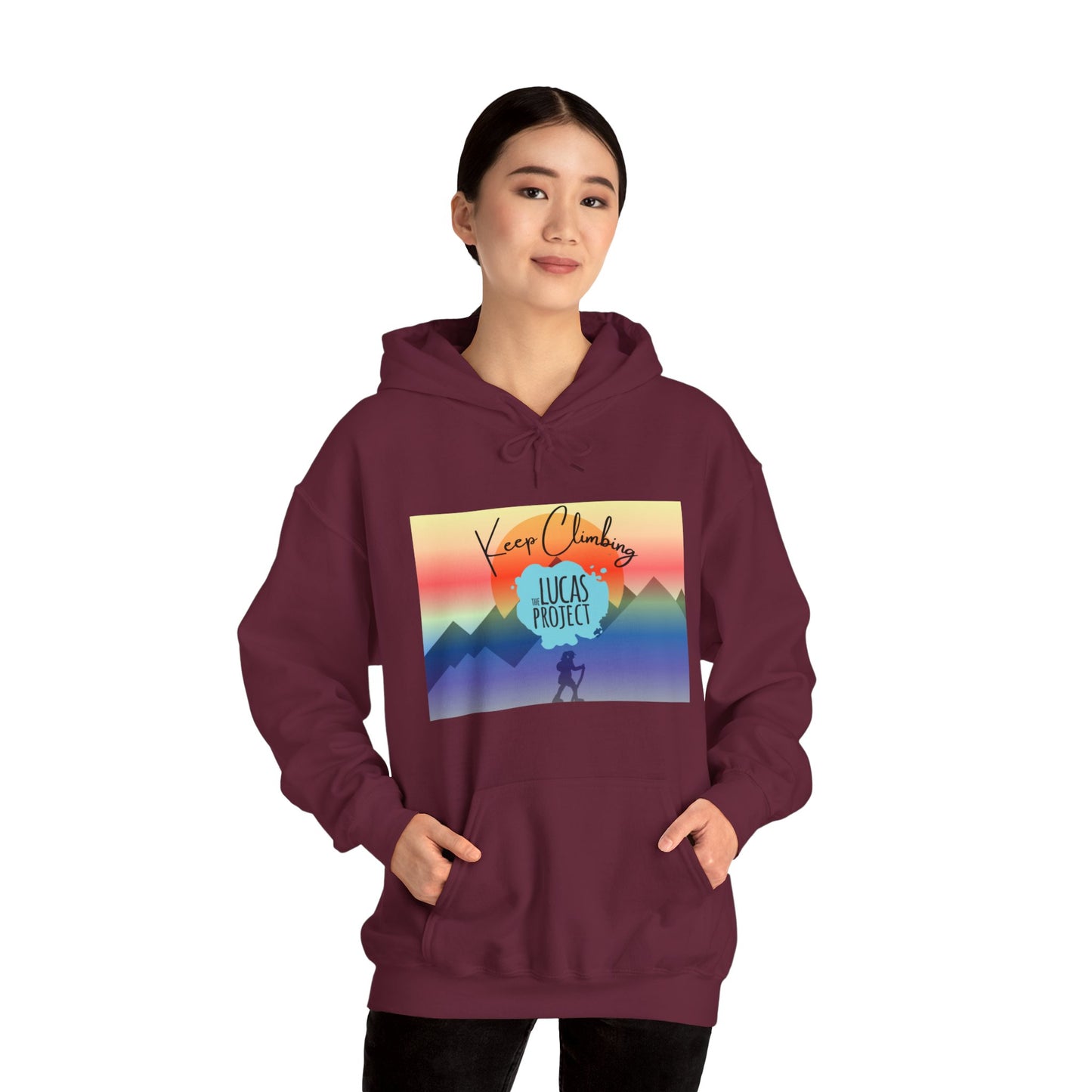 "Keep Climbing" Unisex Heavy Blend™ Hooded Sweatshirt