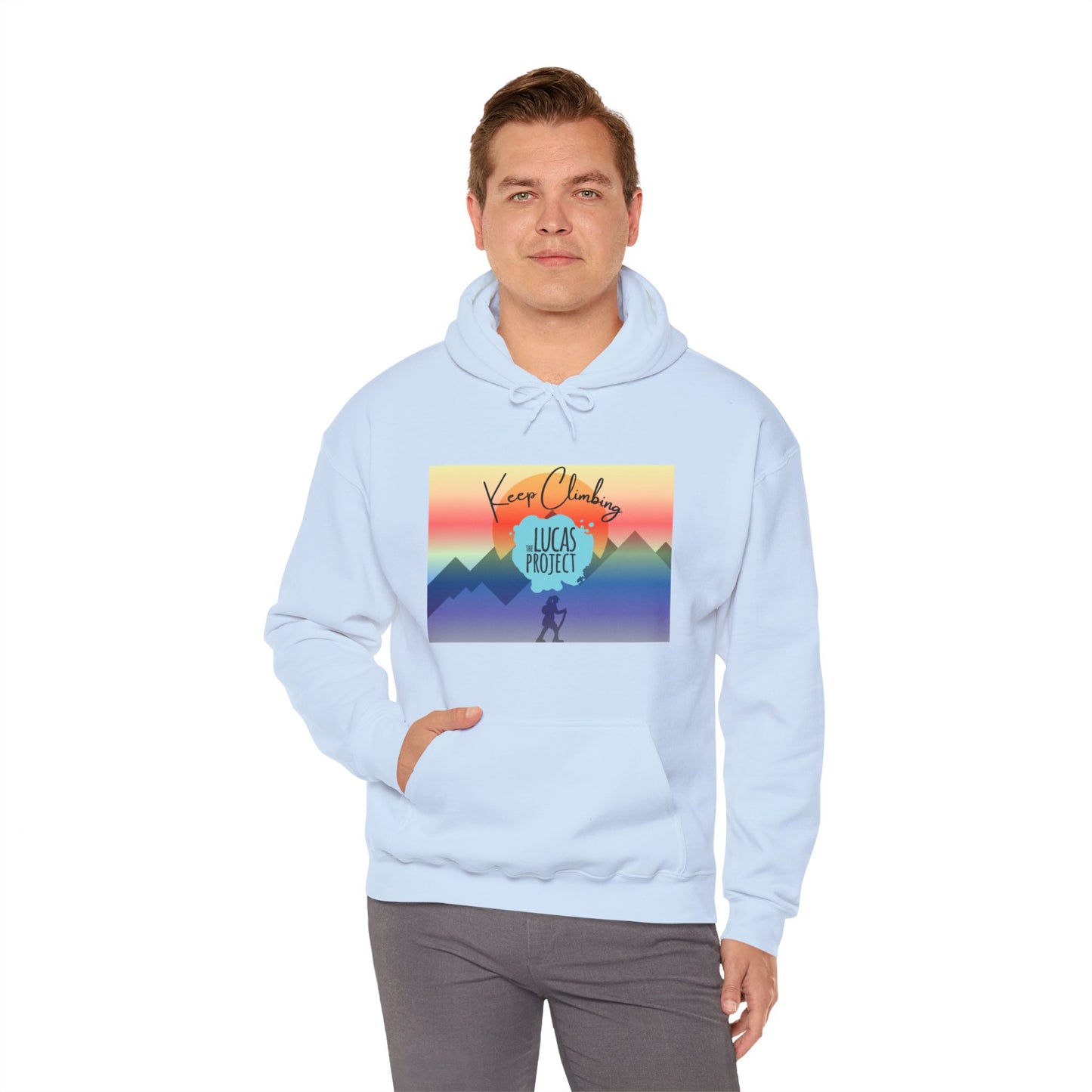 "Keep Climbing" Unisex Heavy Blend™ Hooded Sweatshirt