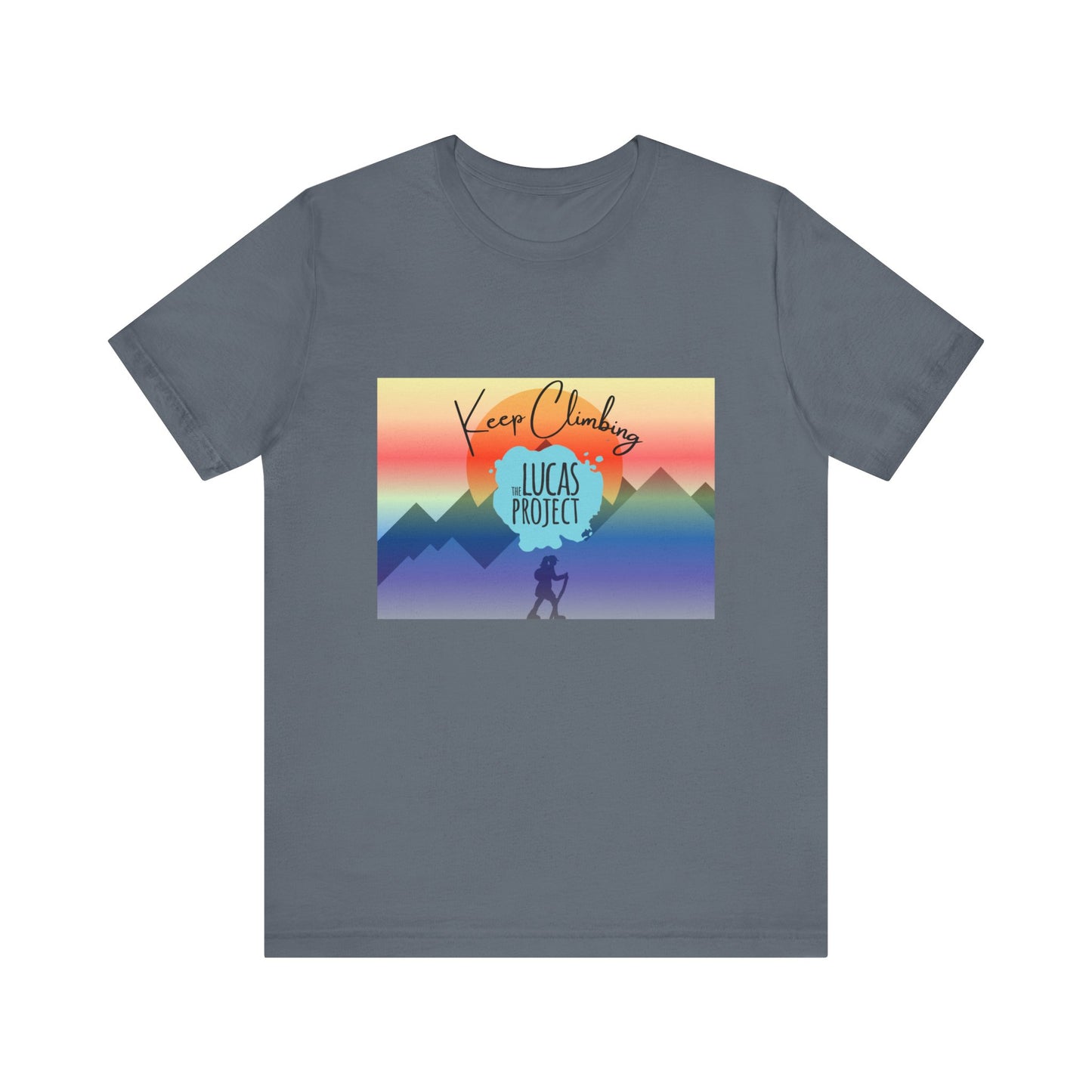 "Keep Climbing" Unisex Jersey Short Sleeve Tee