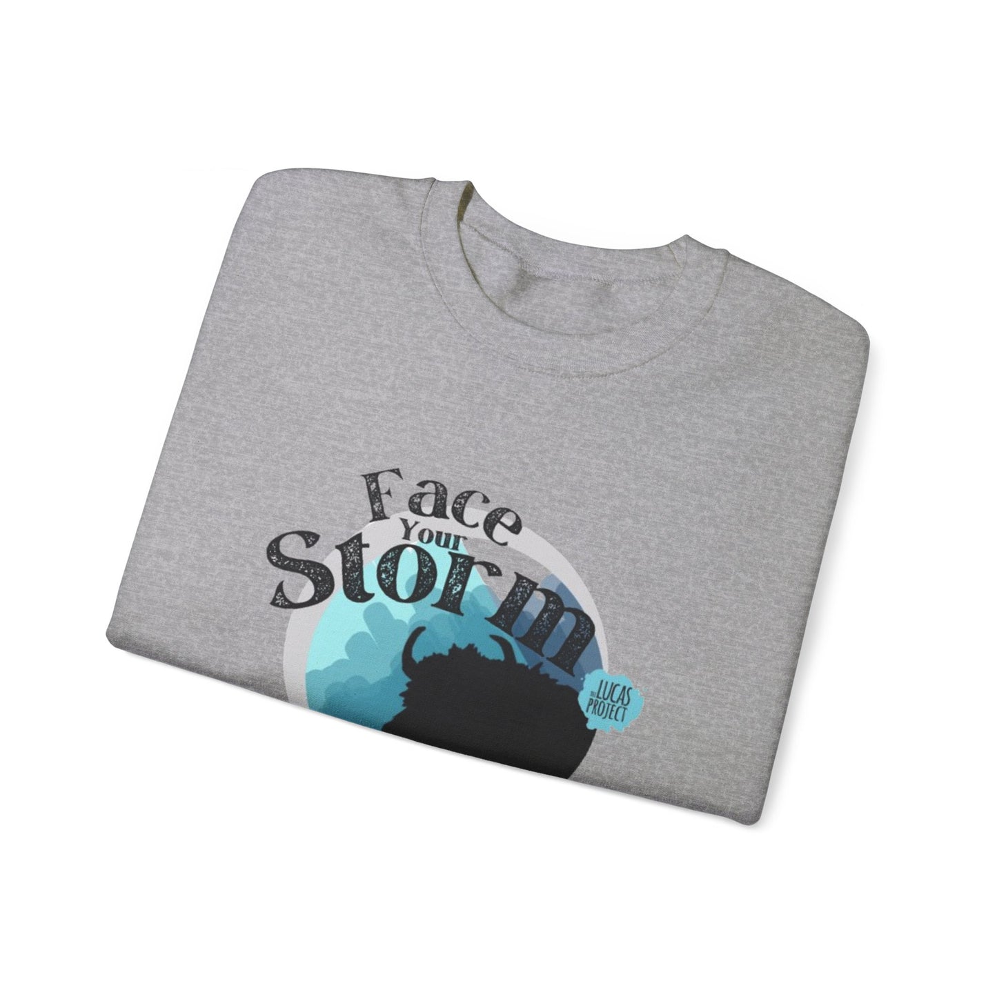 #FaceYourStorm Unisex Heavy Blend™ Crewneck Sweatshirt
