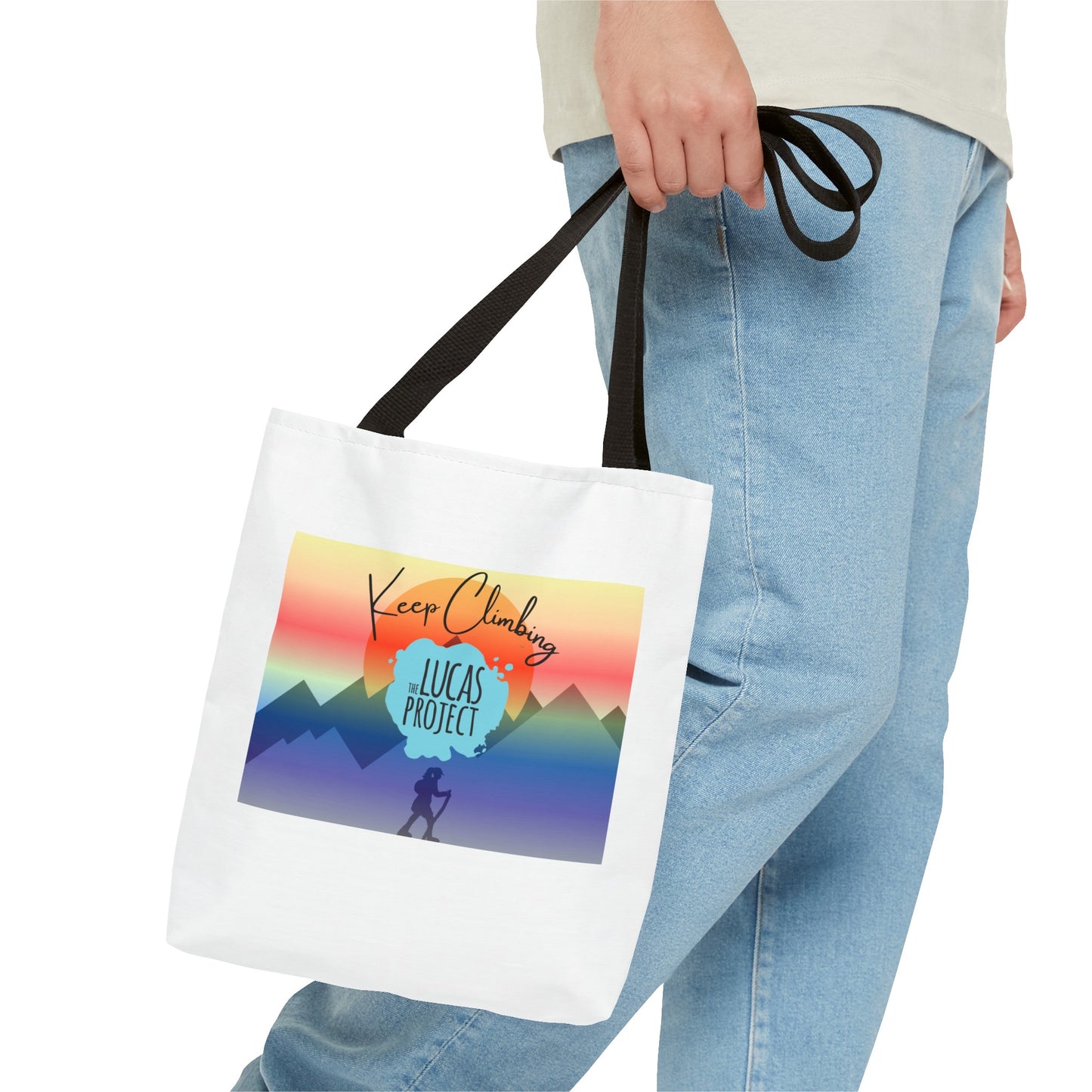 "Keep Climbing" Tote Bag (AOP)