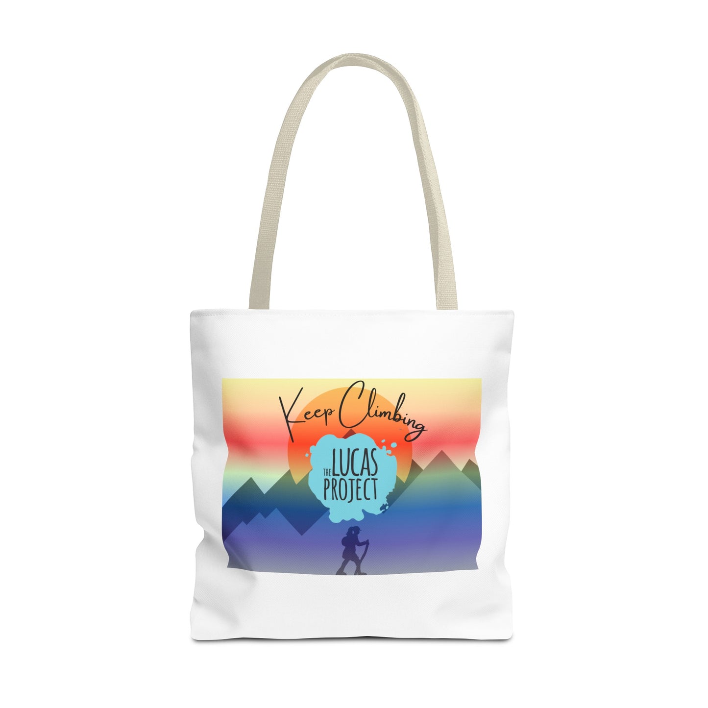 "Keep Climbing" Tote Bag (AOP)