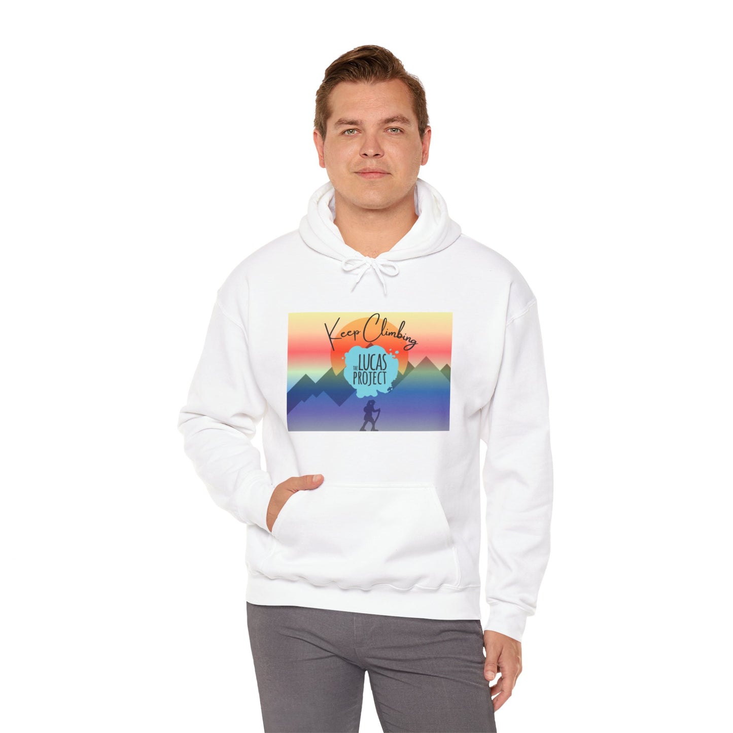 "Keep Climbing" Unisex Heavy Blend™ Hooded Sweatshirt