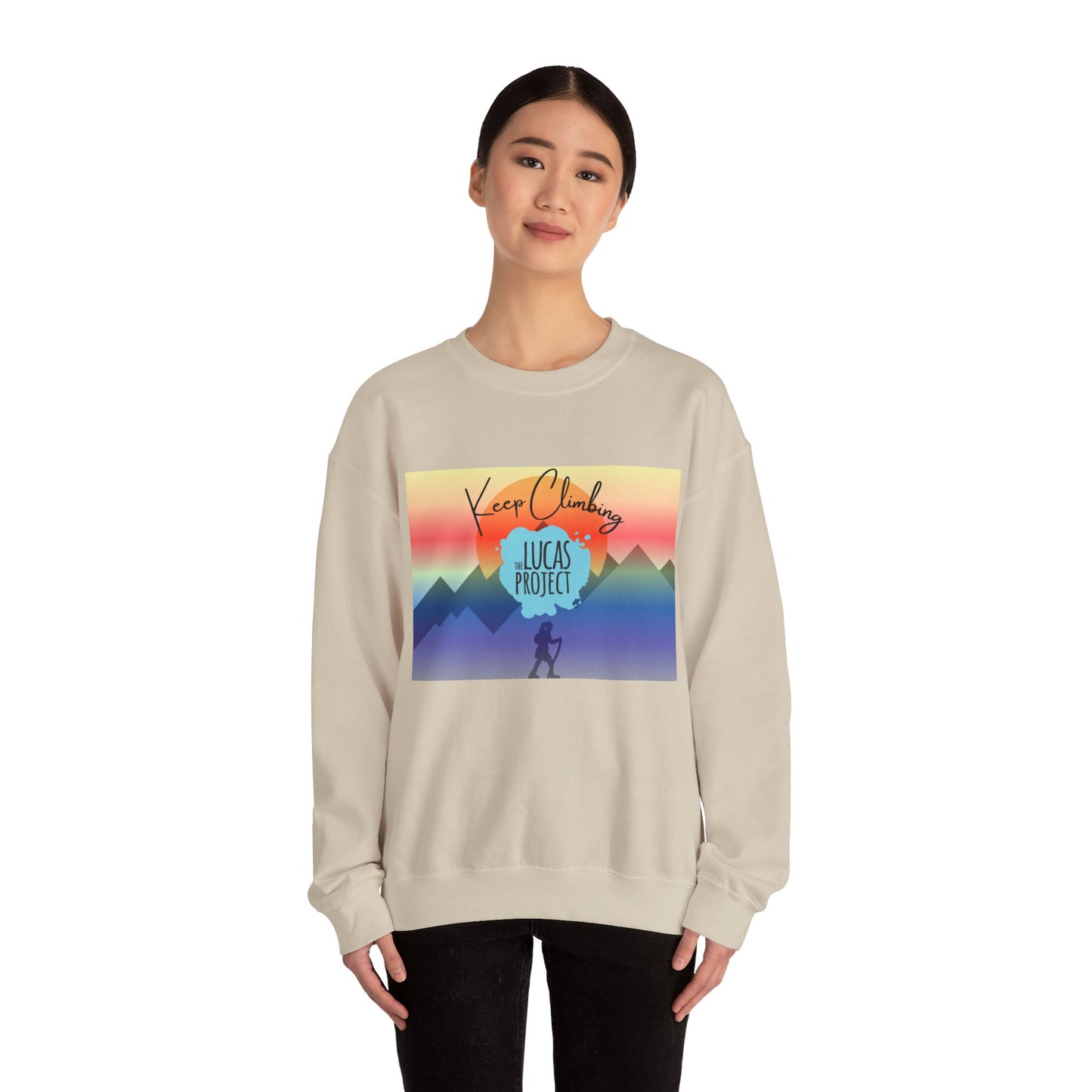 "Keep Climbing" Unisex Heavy Blend™ Crewneck Sweatshirt