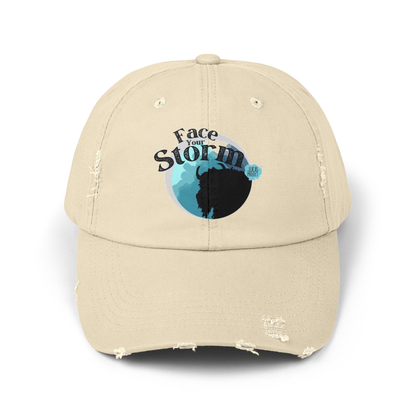 #FaceYourStorm Unisex Distressed Cap