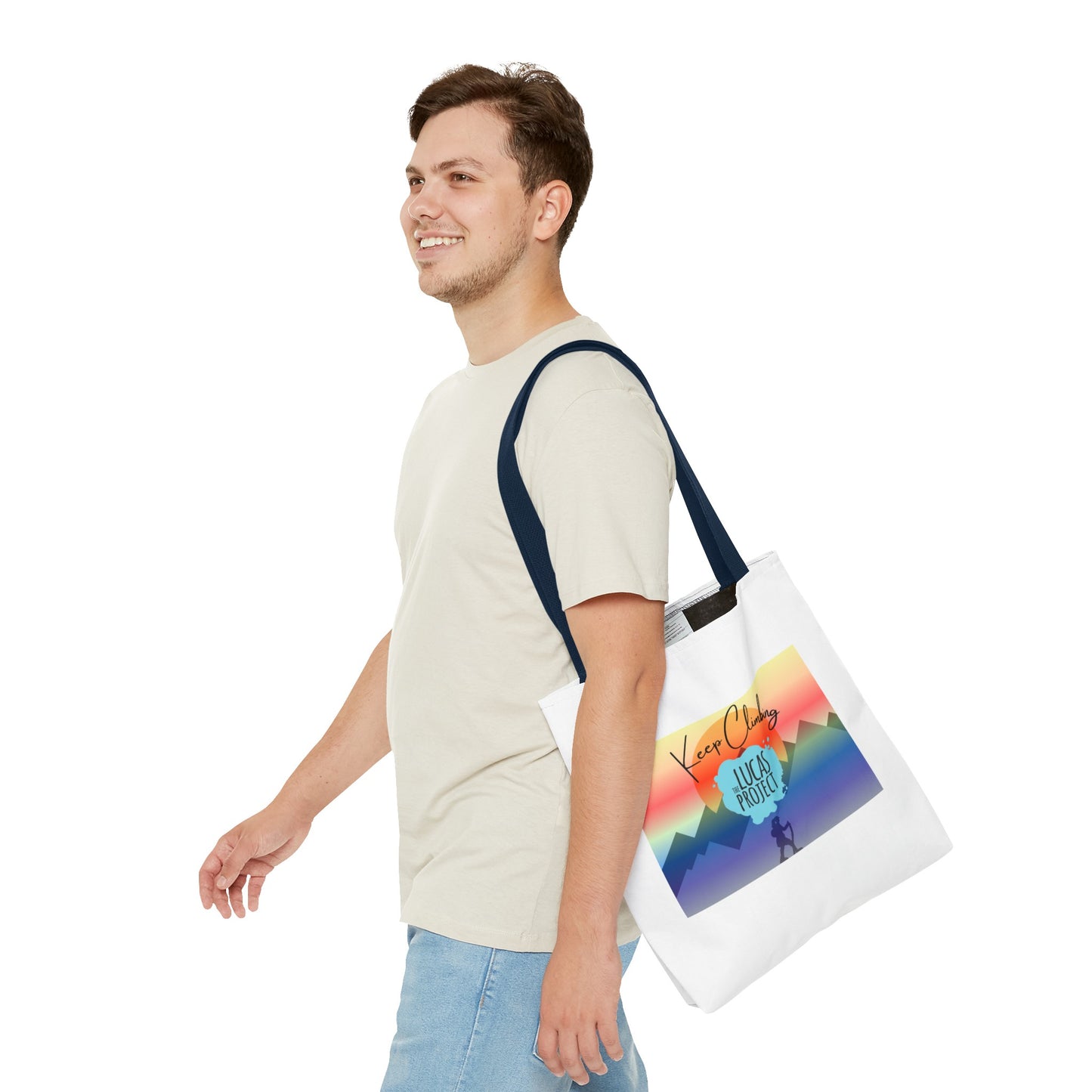 "Keep Climbing" Tote Bag (AOP)