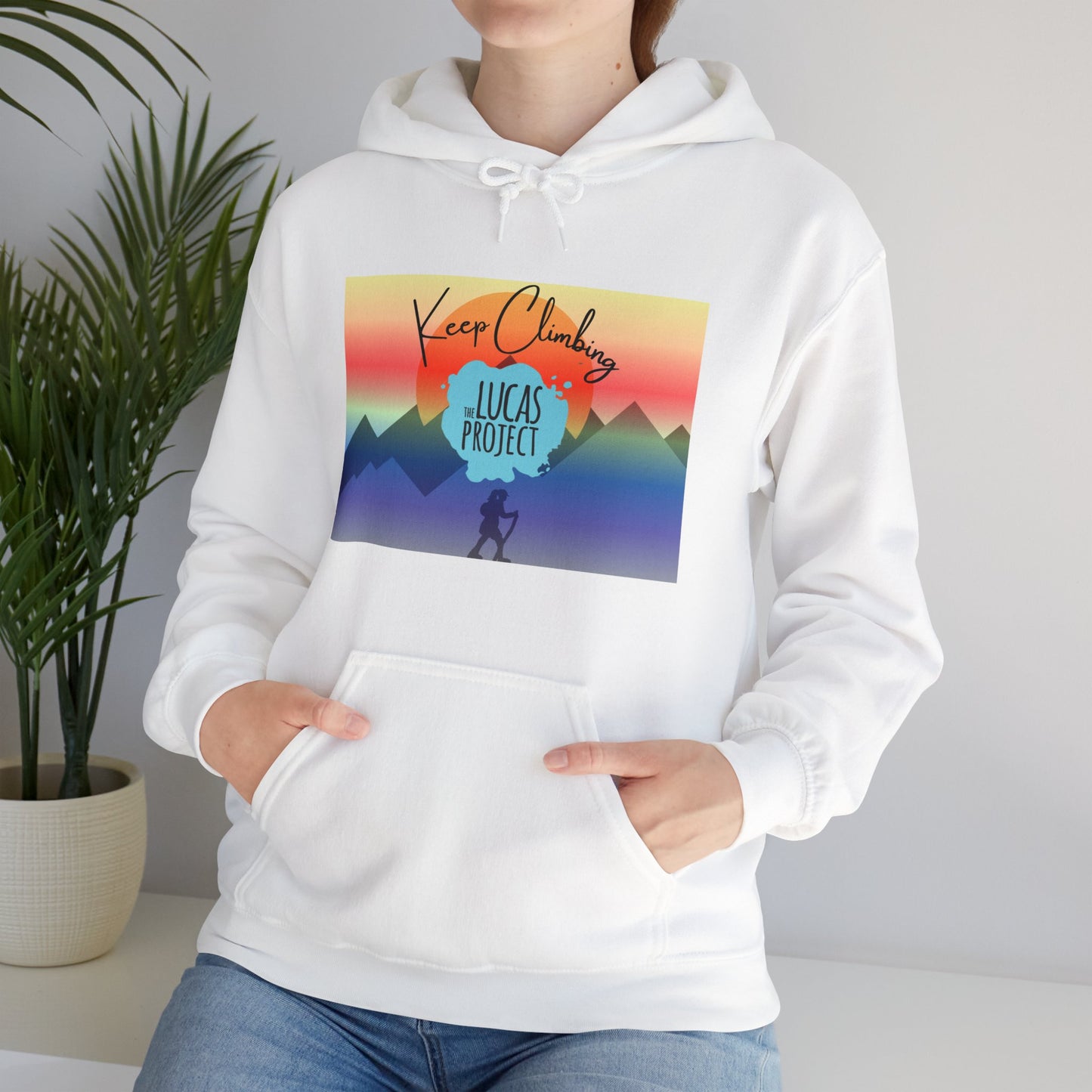 "Keep Climbing" Unisex Heavy Blend™ Hooded Sweatshirt