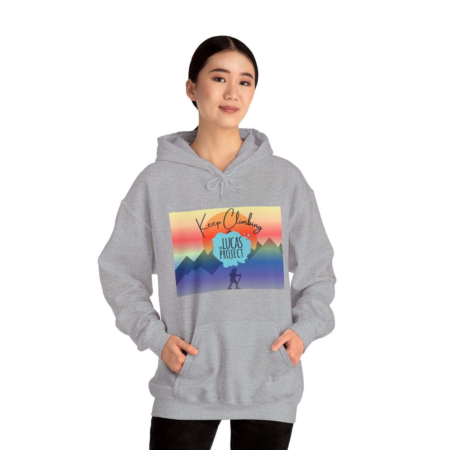 "Keep Climbing" Unisex Heavy Blend™ Hooded Sweatshirt
