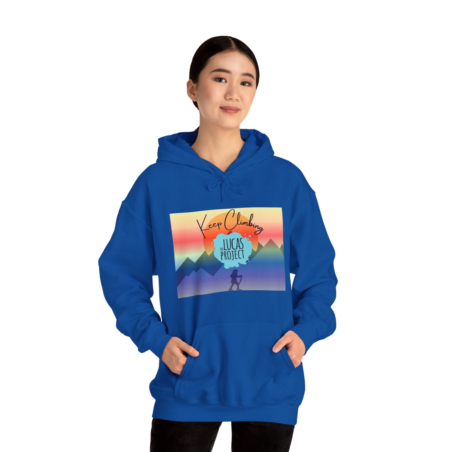 "Keep Climbing" Unisex Heavy Blend™ Hooded Sweatshirt