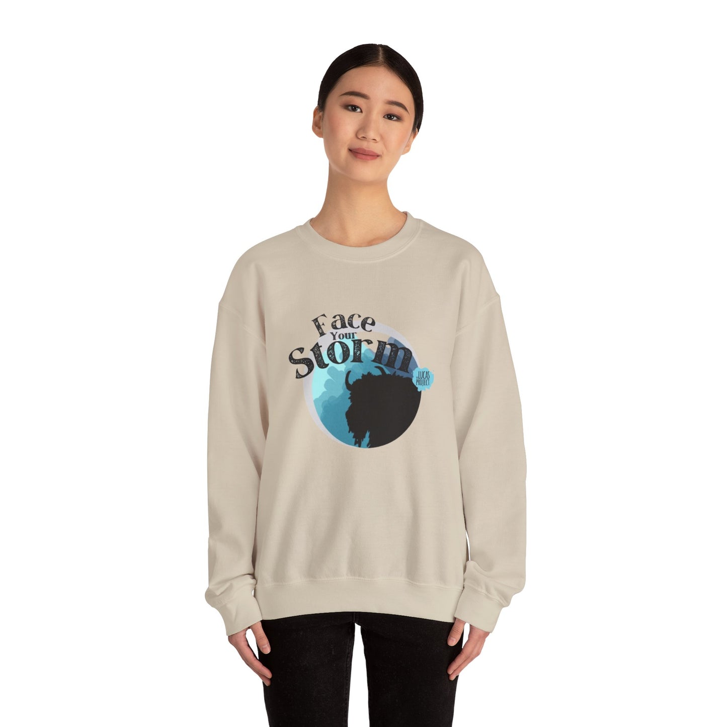 #FaceYourStorm Unisex Heavy Blend™ Crewneck Sweatshirt