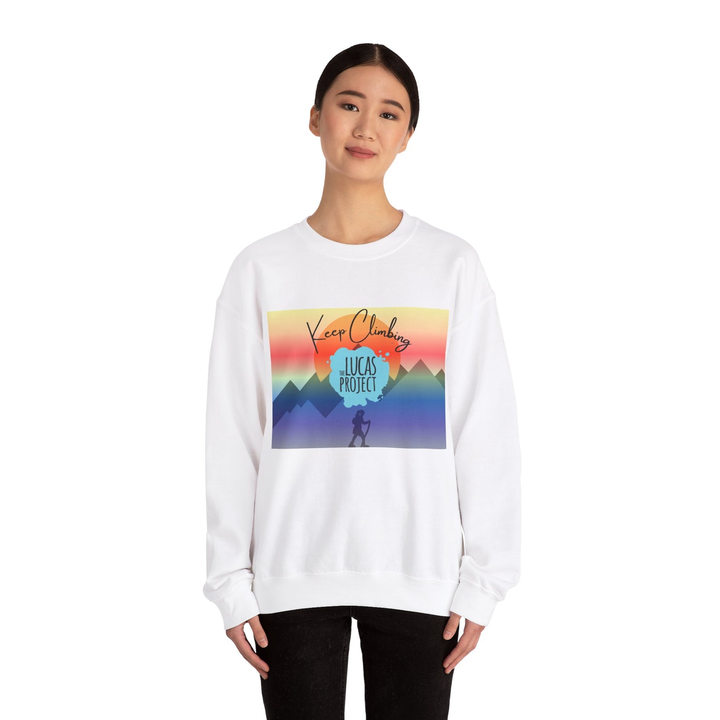 "Keep Climbing" Unisex Heavy Blend™ Crewneck Sweatshirt