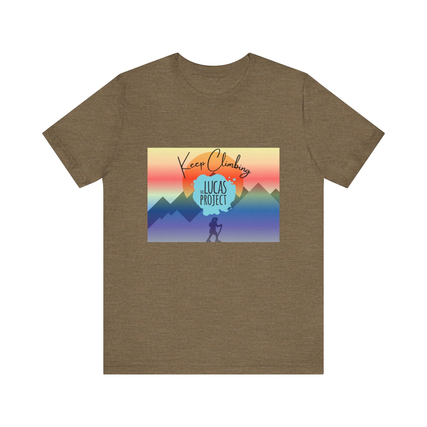 "Keep Climbing" Unisex Jersey Short Sleeve Tee