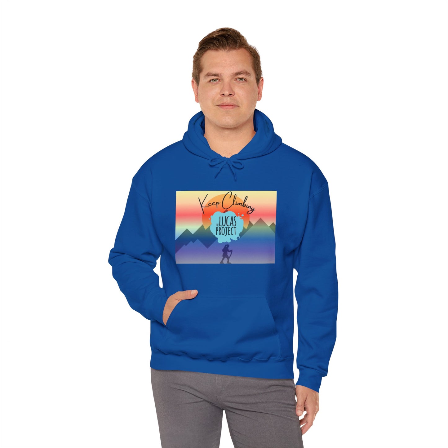 "Keep Climbing" Unisex Heavy Blend™ Hooded Sweatshirt