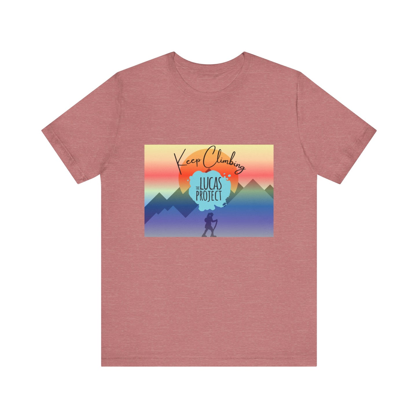 "Keep Climbing" Unisex Jersey Short Sleeve Tee