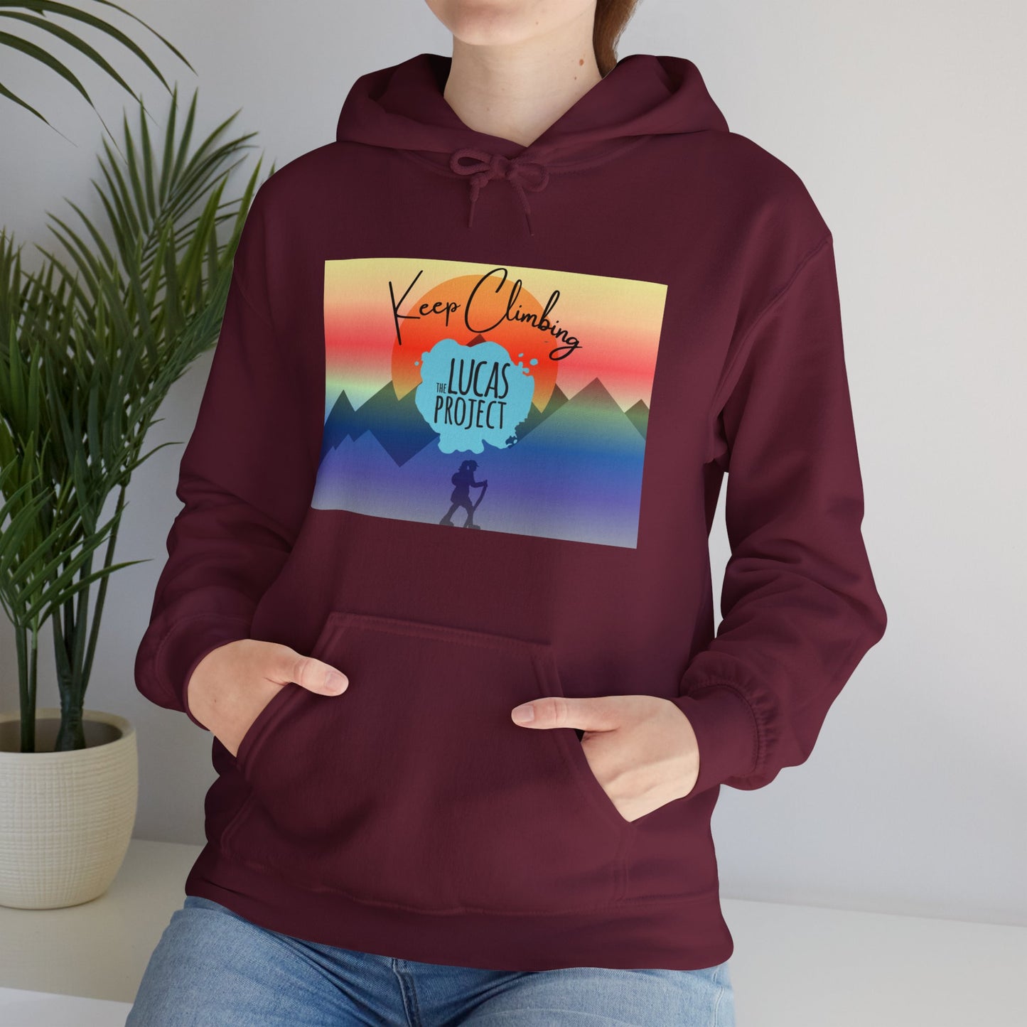 "Keep Climbing" Unisex Heavy Blend™ Hooded Sweatshirt