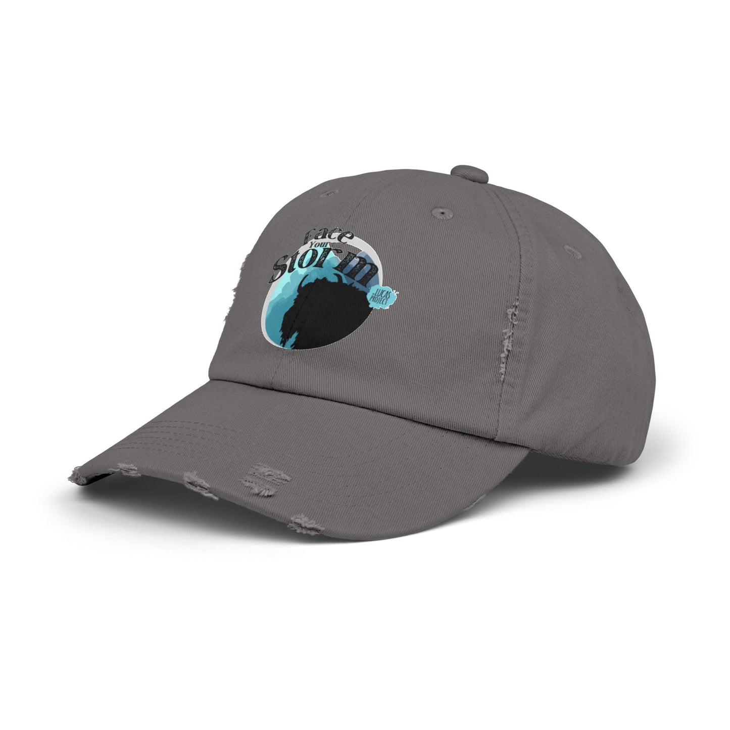 #FaceYourStorm Unisex Distressed Cap