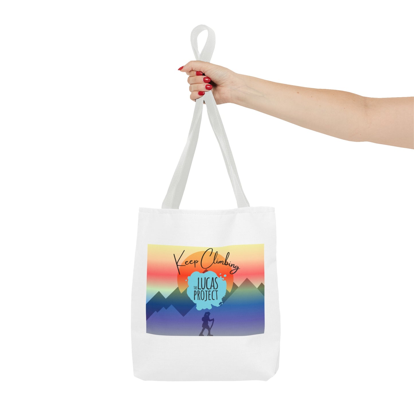 "Keep Climbing" Tote Bag (AOP)