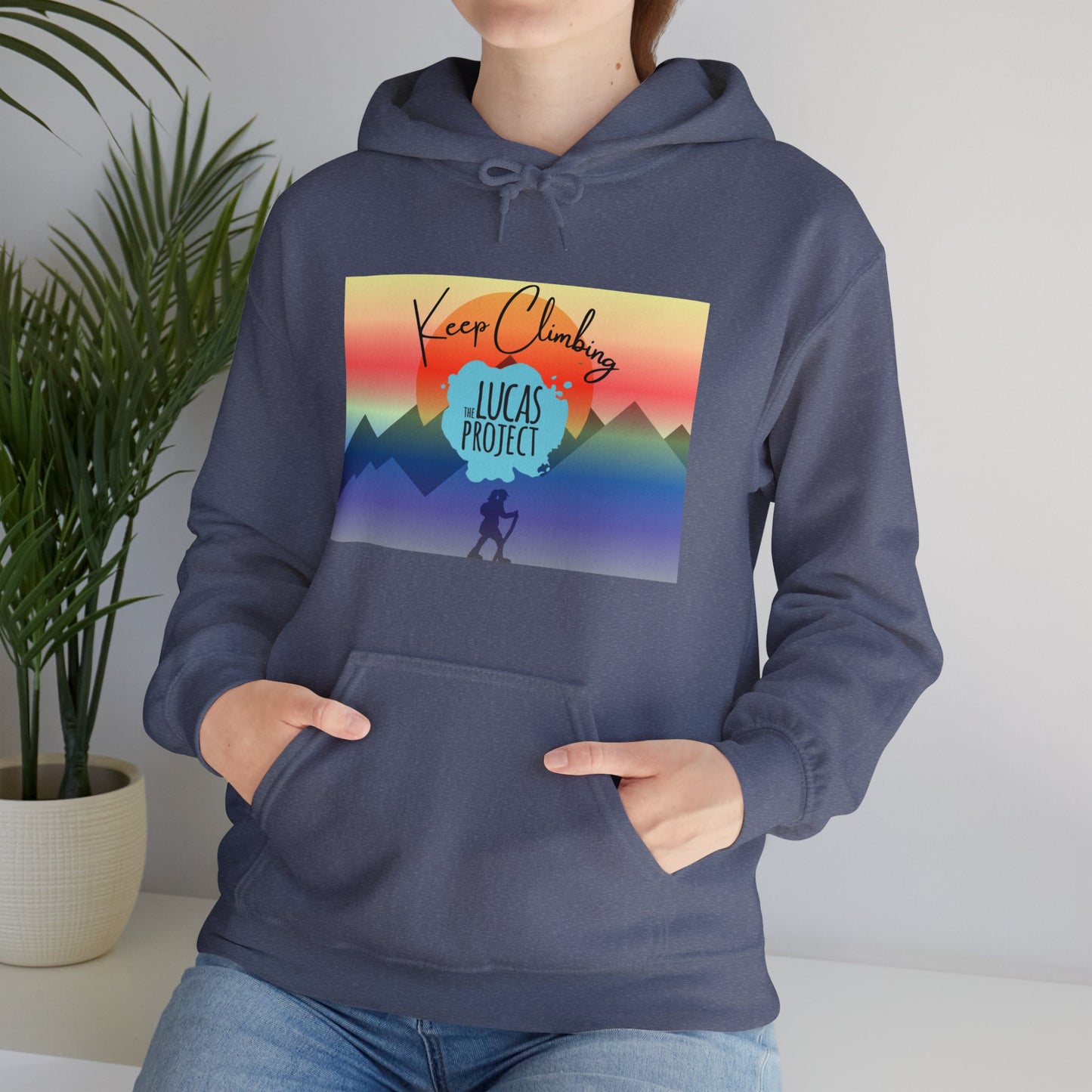 "Keep Climbing" Unisex Heavy Blend™ Hooded Sweatshirt