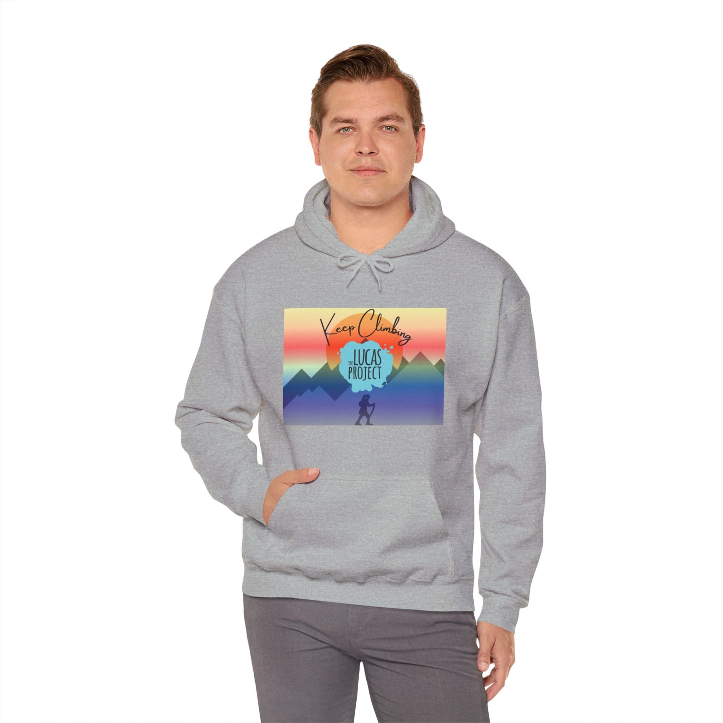 "Keep Climbing" Unisex Heavy Blend™ Hooded Sweatshirt
