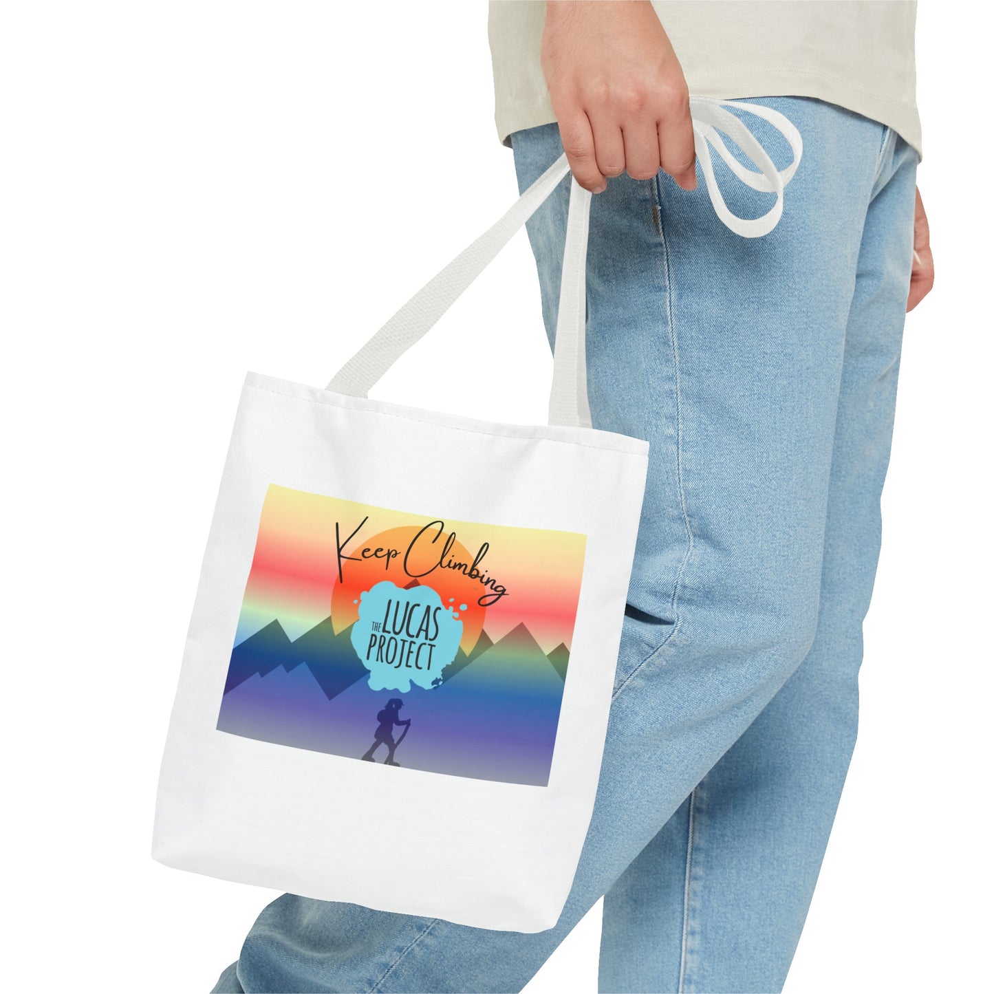 "Keep Climbing" Tote Bag (AOP)