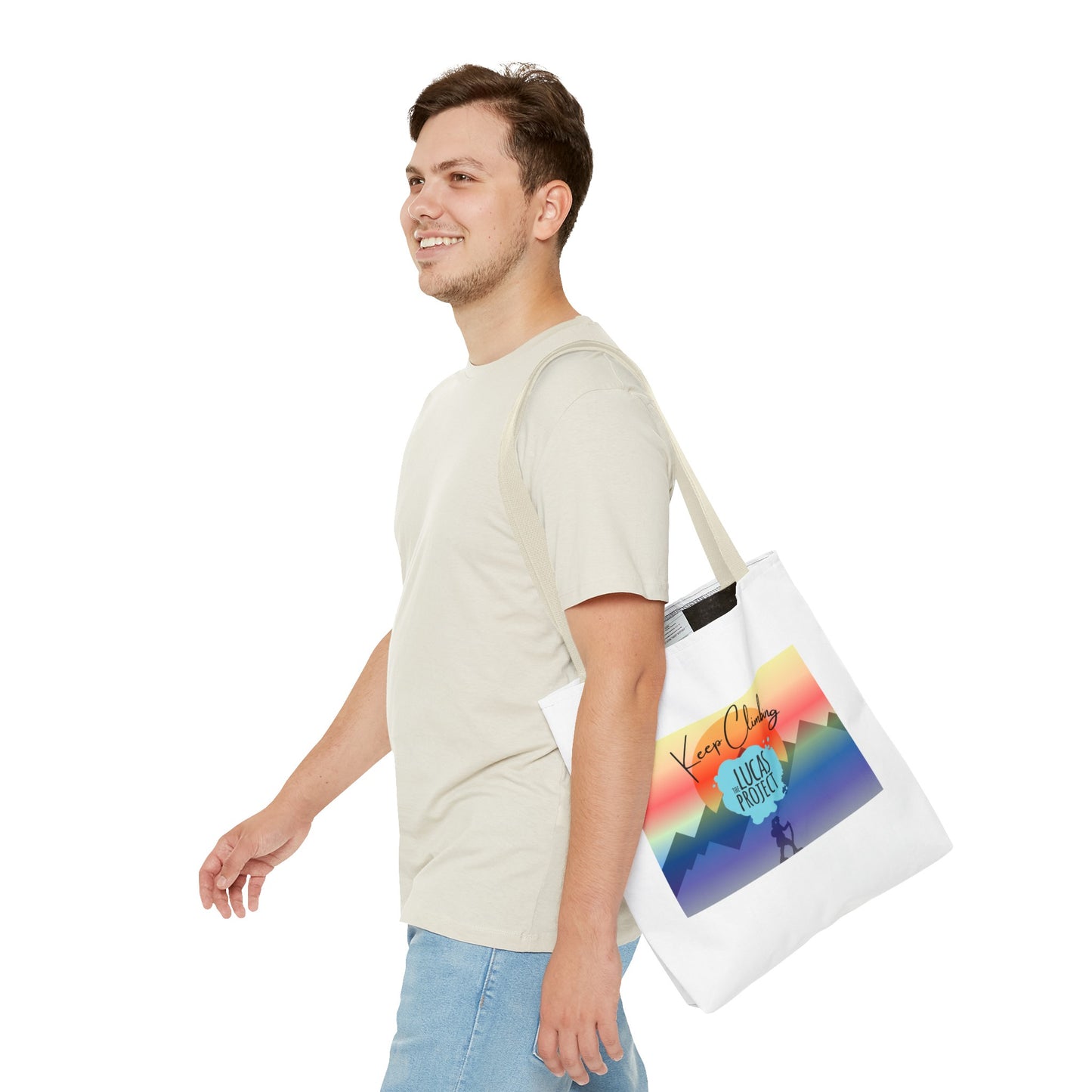 "Keep Climbing" Tote Bag (AOP)
