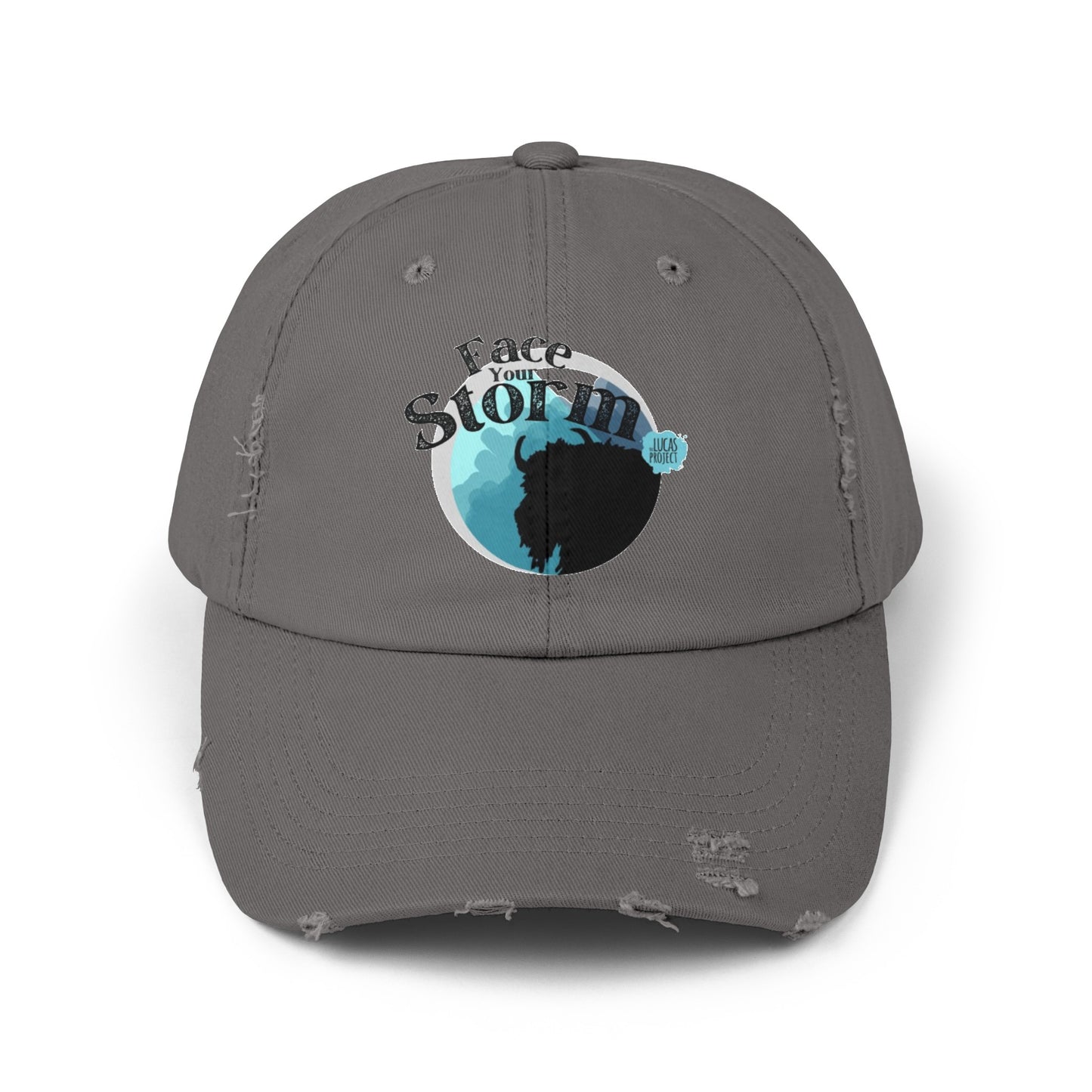 #FaceYourStorm Unisex Distressed Cap