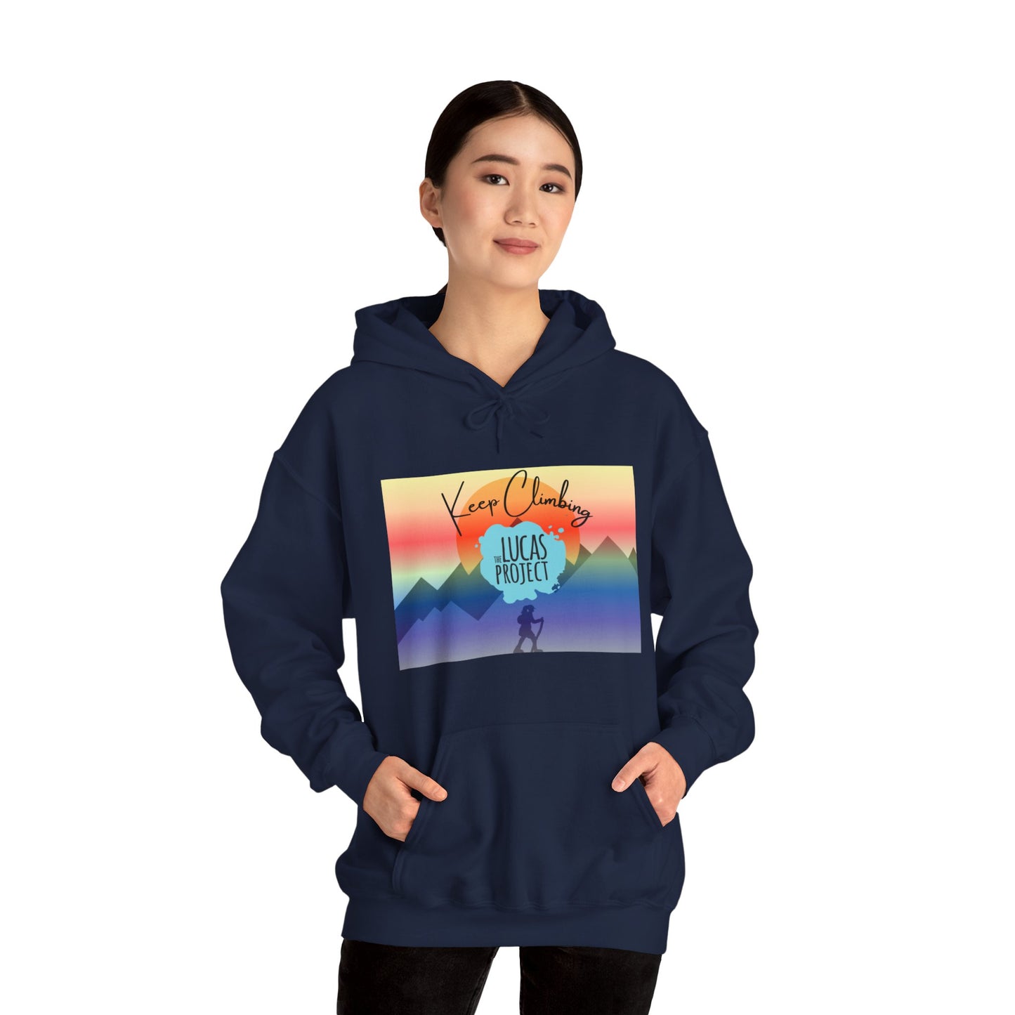"Keep Climbing" Unisex Heavy Blend™ Hooded Sweatshirt