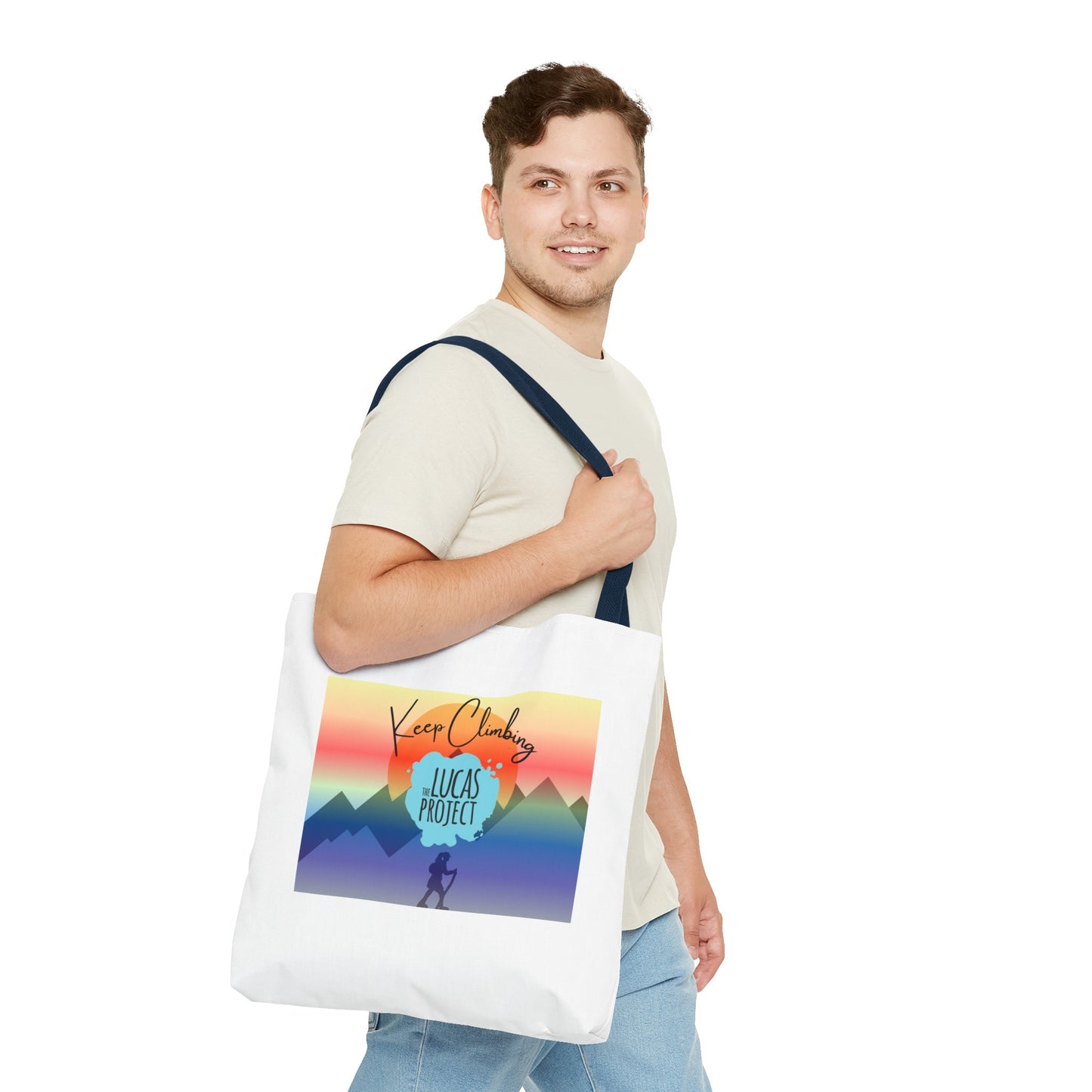 "Keep Climbing" Tote Bag (AOP)