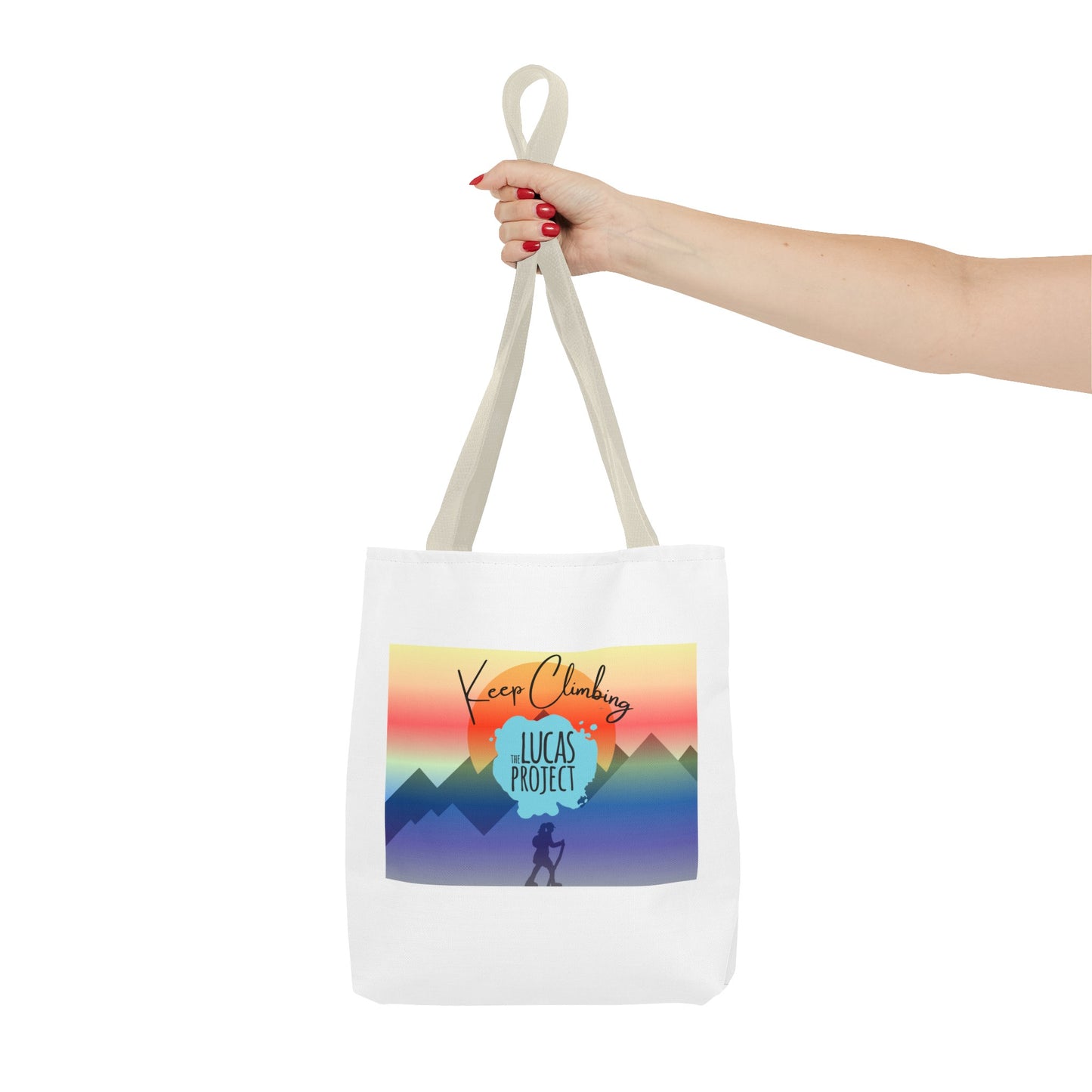 "Keep Climbing" Tote Bag (AOP)